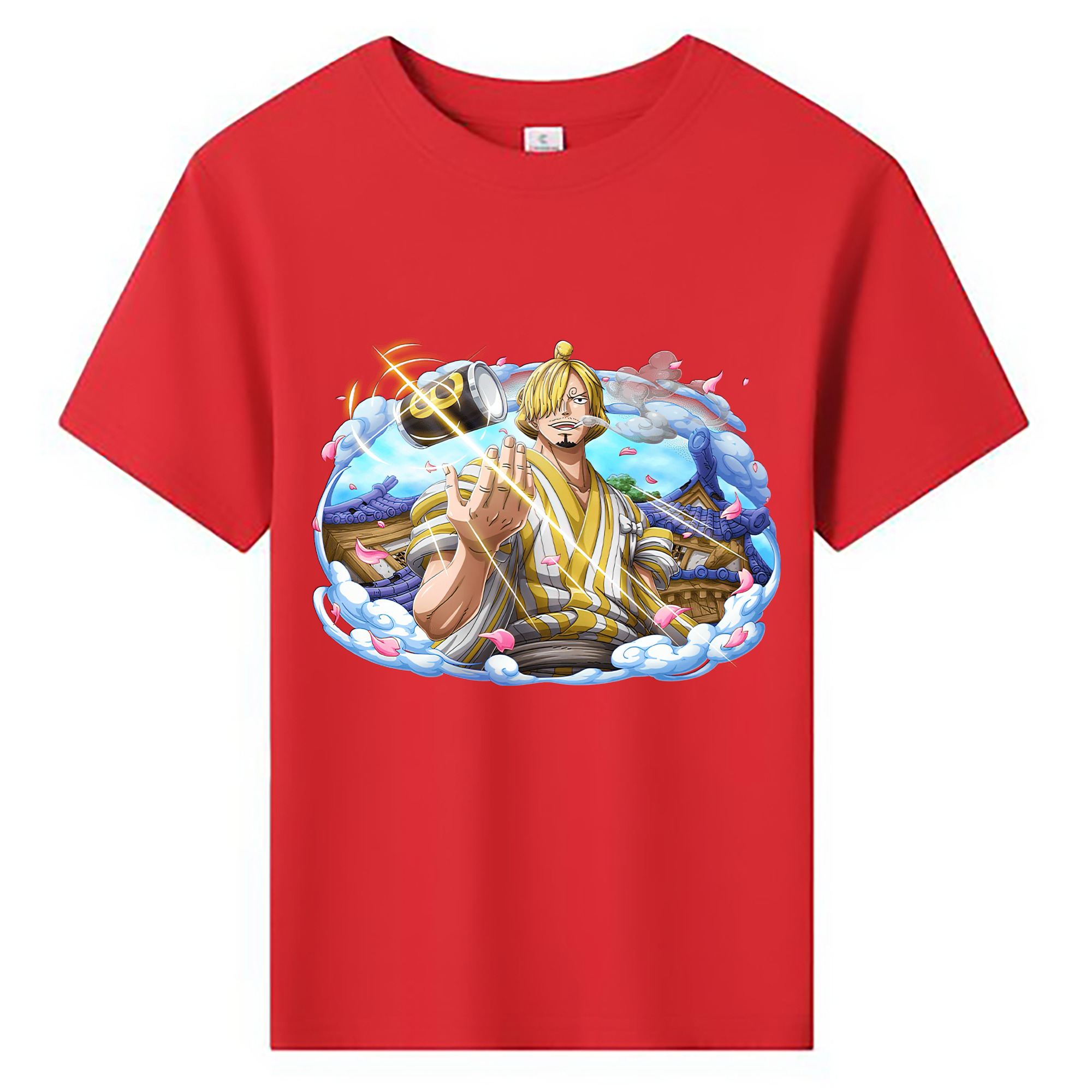 ワンピース サンジ ONE PIECE Sanji 綿100％キッズTシャツ（フロントプリント）