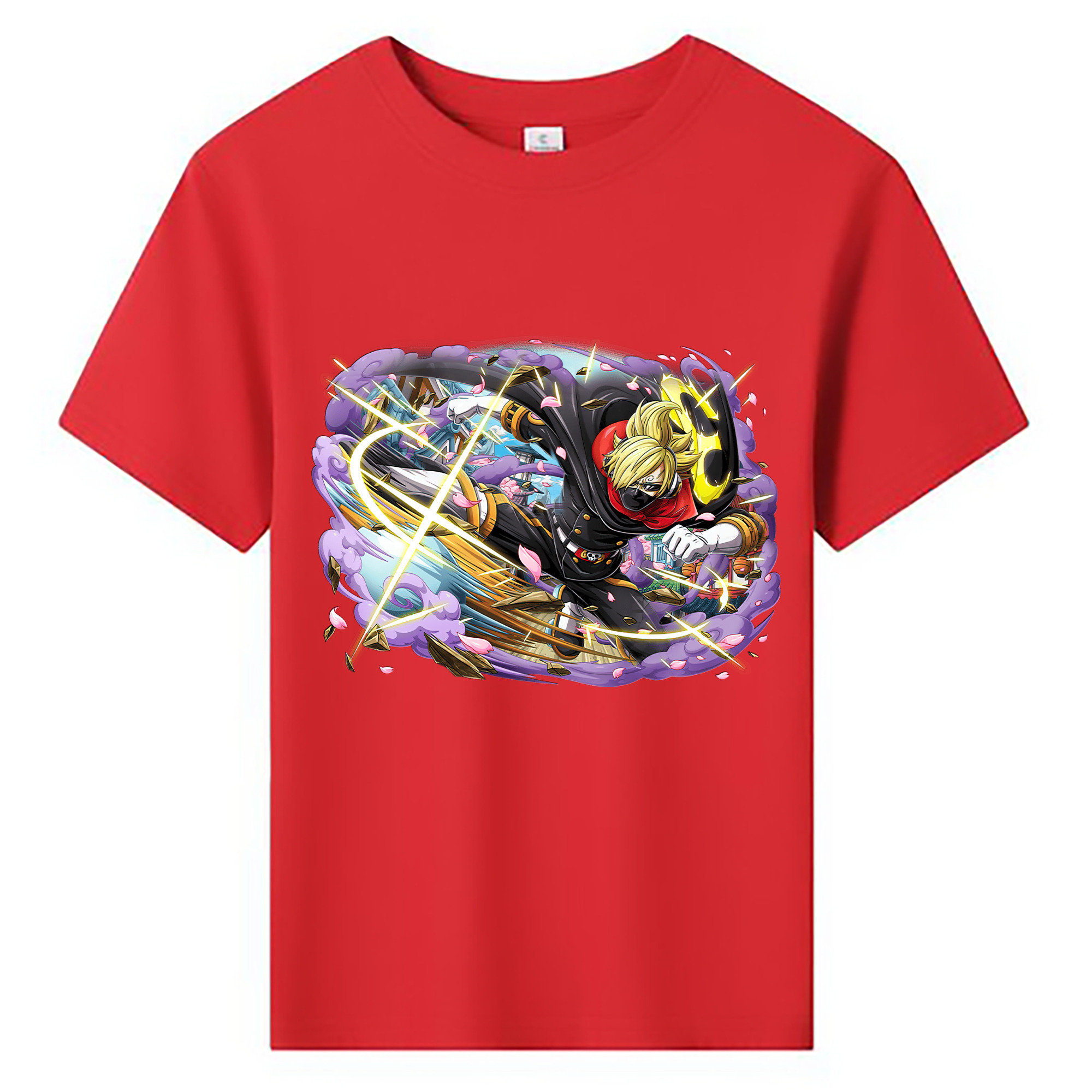 ワンピース サンジ ONE PIECE Sanji 綿100％キッズTシャツ（フロントプリント）