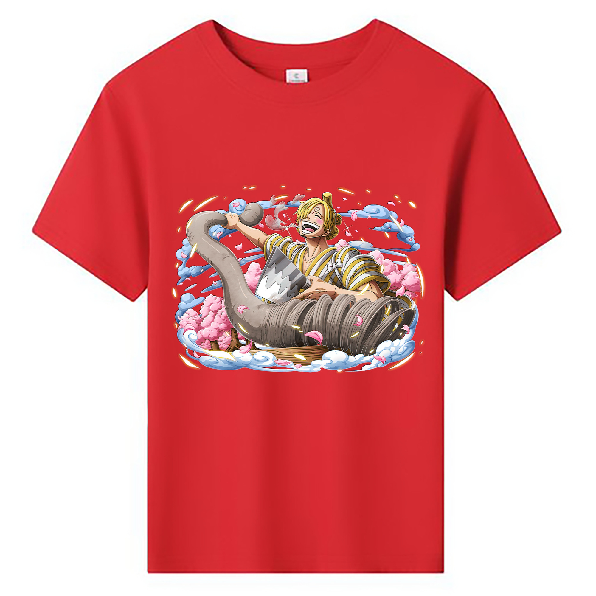 （画像用） ワンピース サンジ ONE PIECE Sanji 綿100％キッズTシャツ（フロントプリント）