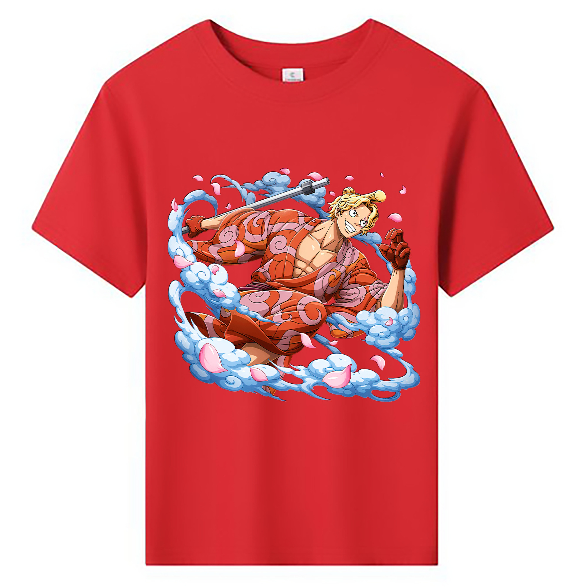 ワンピース サンジ ONE PIECE Sanji 綿100％キッズTシャツ（フロントプリント）