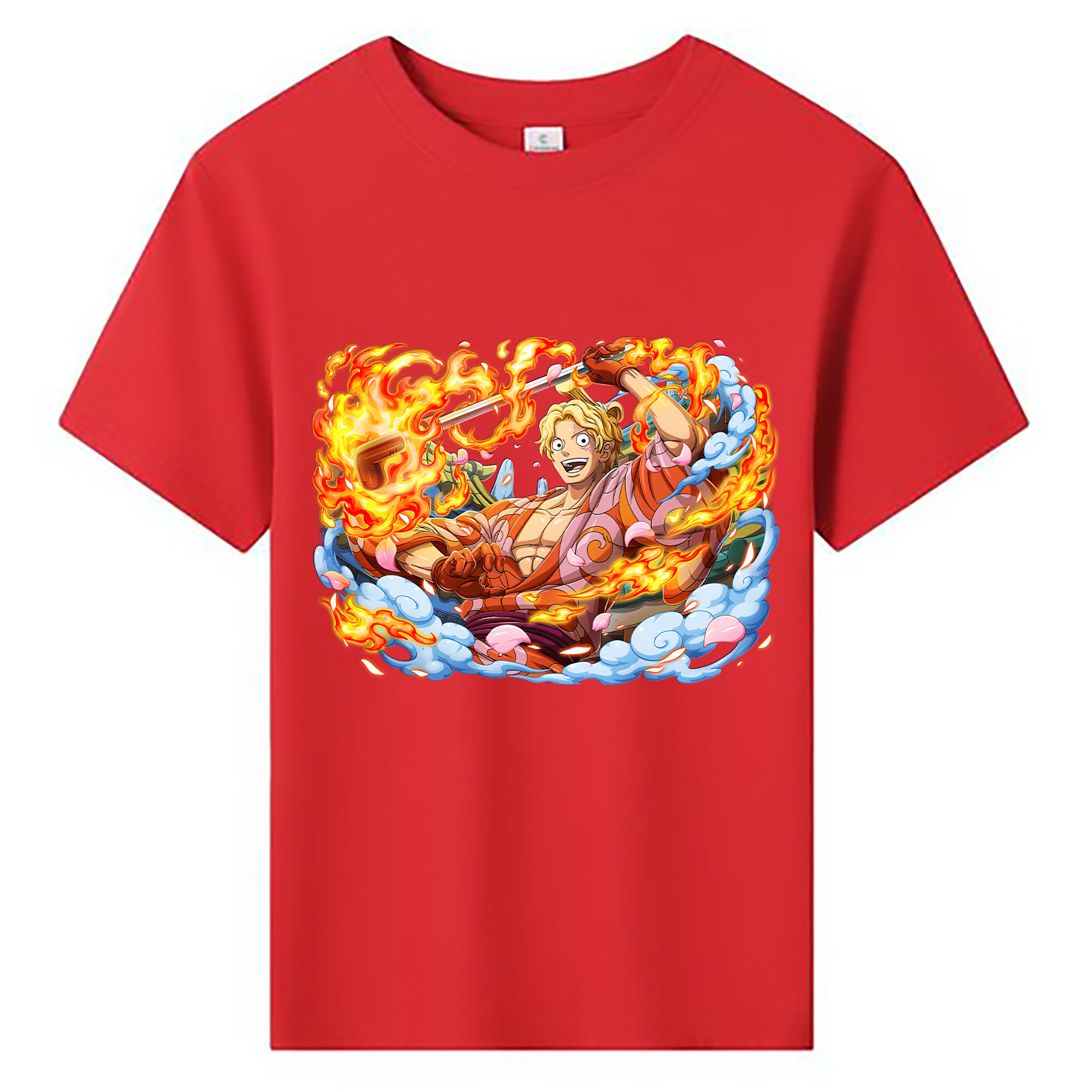 ワンピース サンジ ONE PIECE Sanji 綿100％キッズTシャツ（フロントプリント）