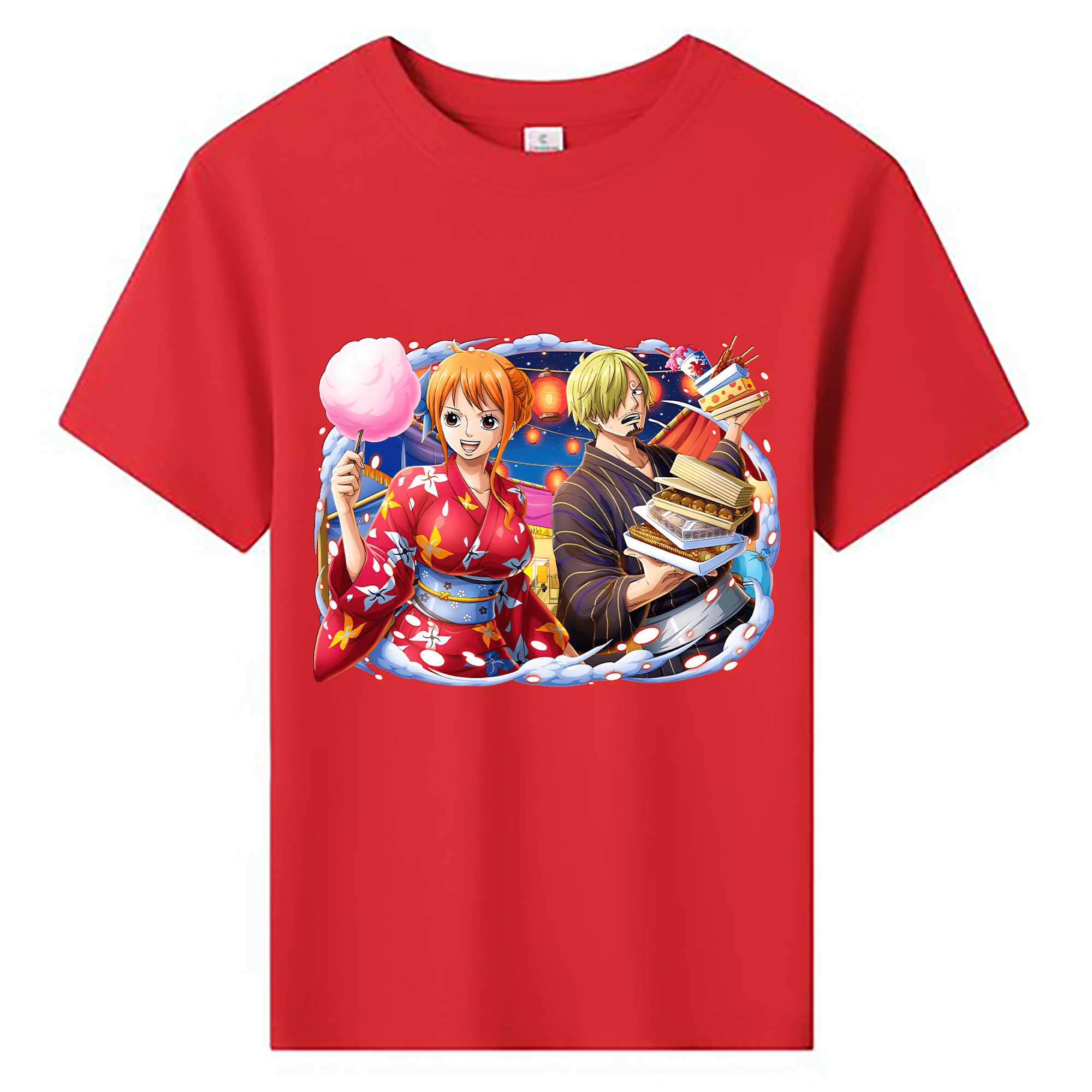 （画像用） ワンピース サンジ ONE PIECE Sanji 綿100％キッズTシャツ（フロントプリント）