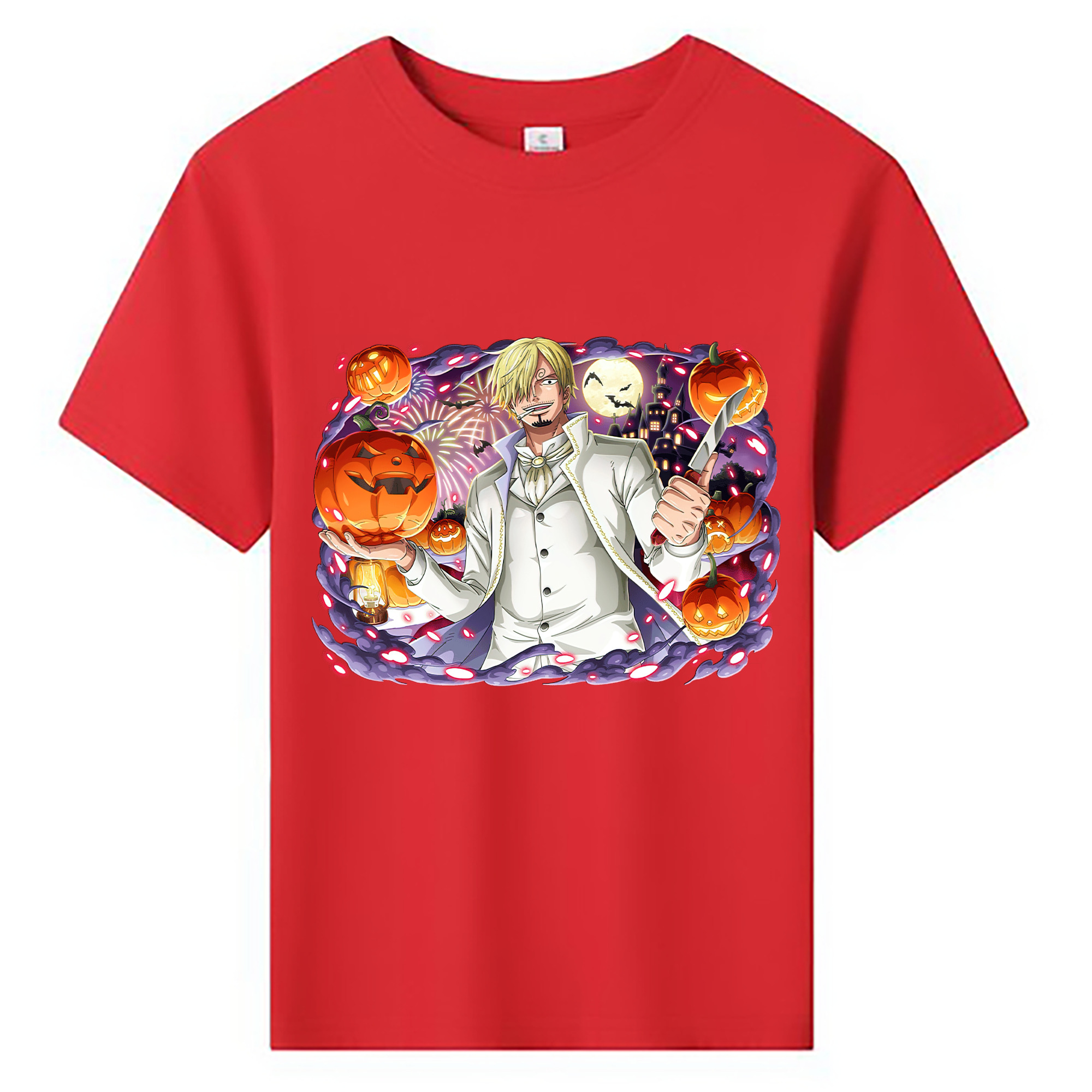 ワンピース サンジ ONE PIECE Sanji 綿100％キッズTシャツ（フロントプリント）