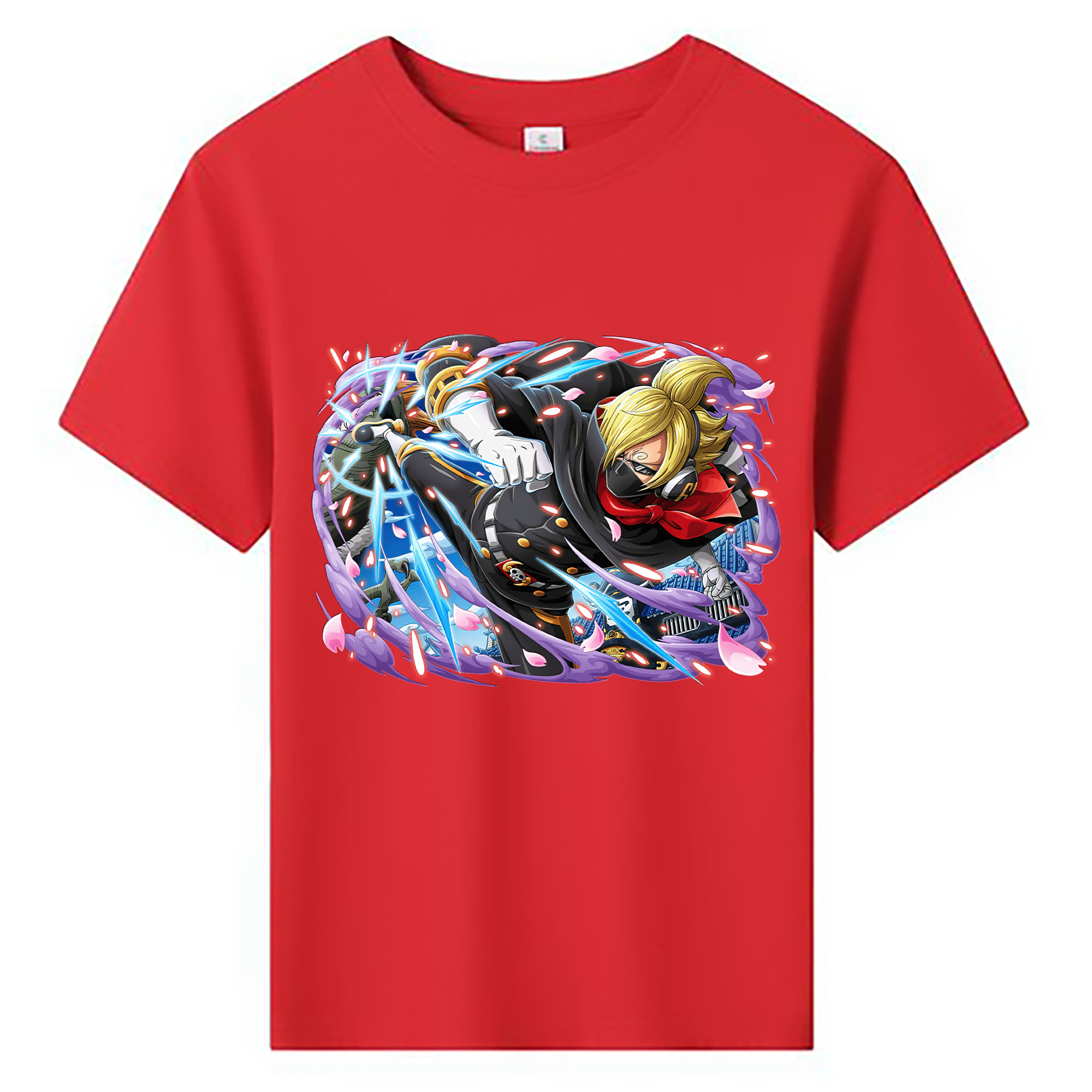ワンピース サンジ ONE PIECE Sanji 綿100％キッズTシャツ（フロントプリント）