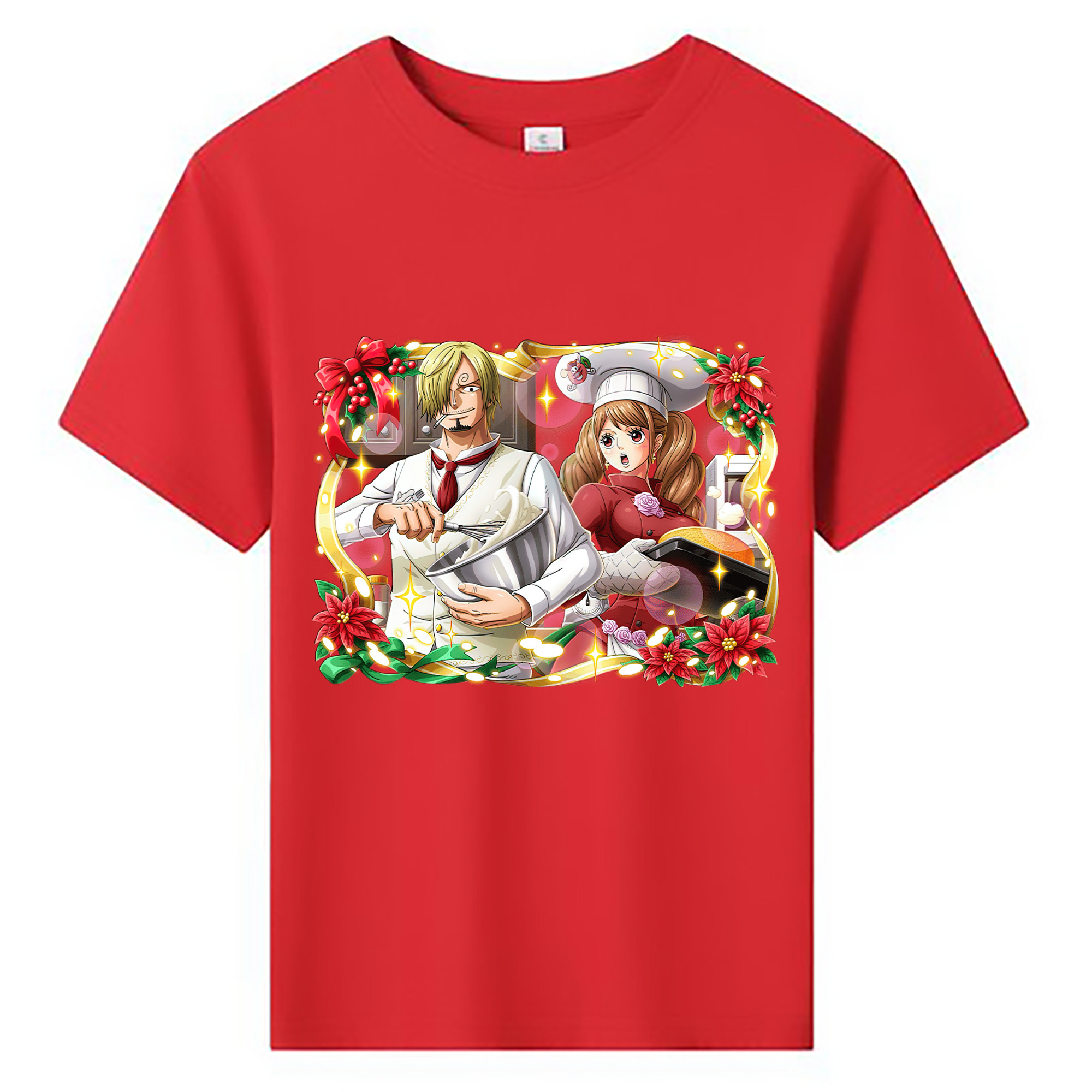 （画像用） ワンピース サンジ ONE PIECE Sanji 綿100％キッズTシャツ（フロントプリント）