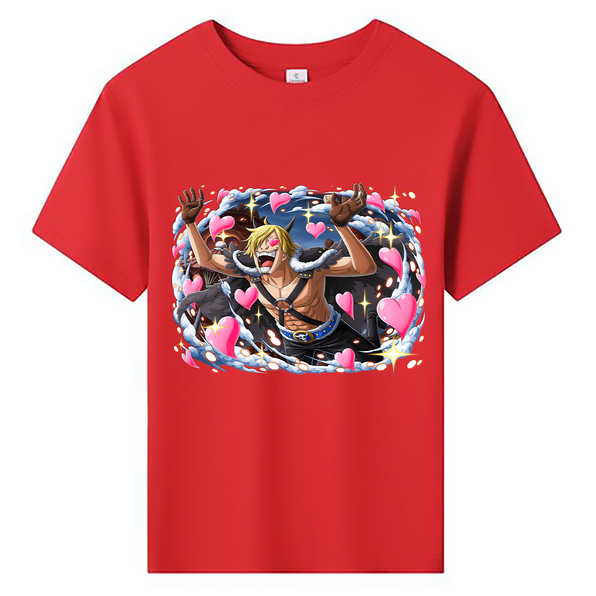 （画像用） ワンピース サンジ ONE PIECE Sanji 綿100％キッズTシャツ（フロントプリント）