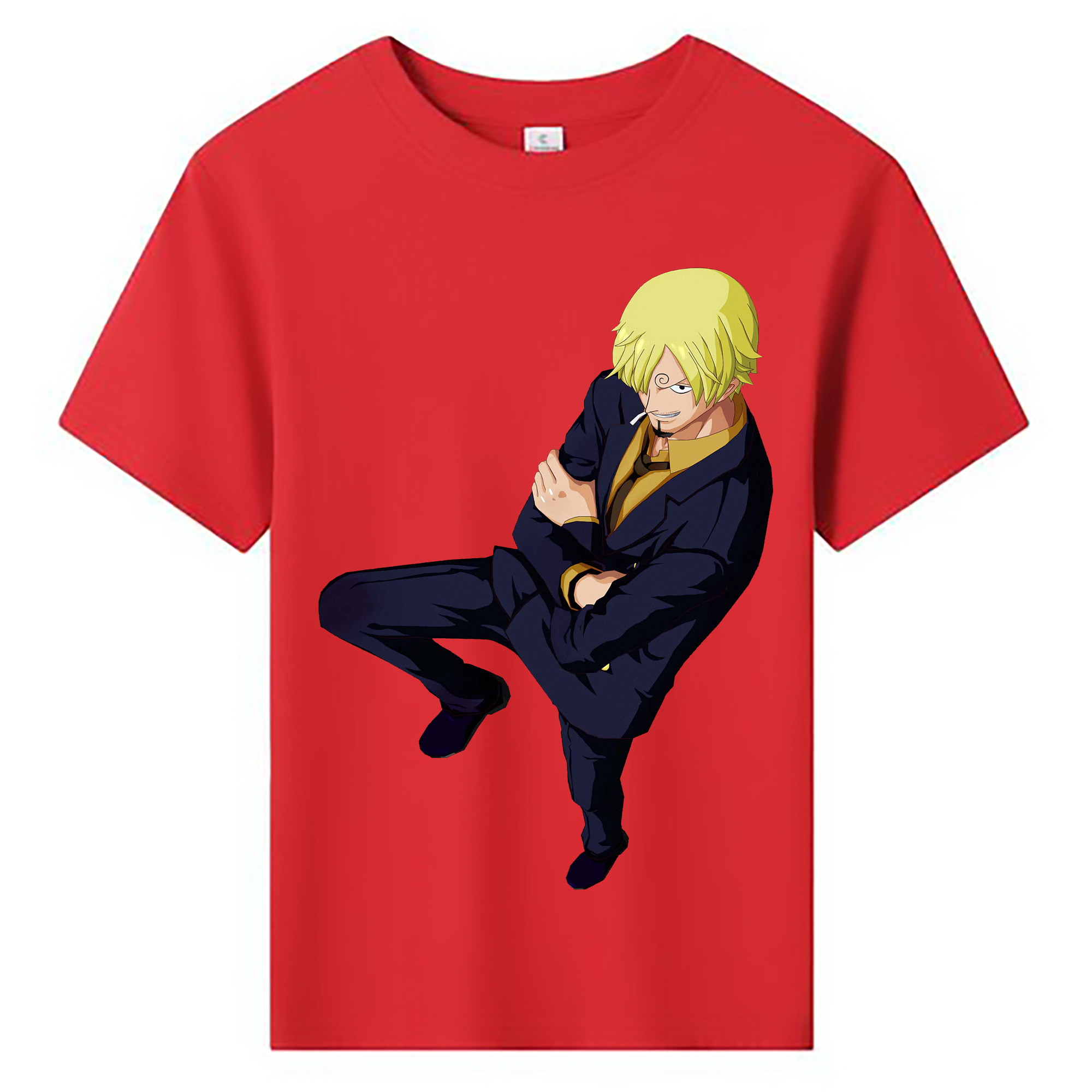ワンピース サンジ ONE PIECE Sanji 綿100％キッズTシャツ（フロントプリント）