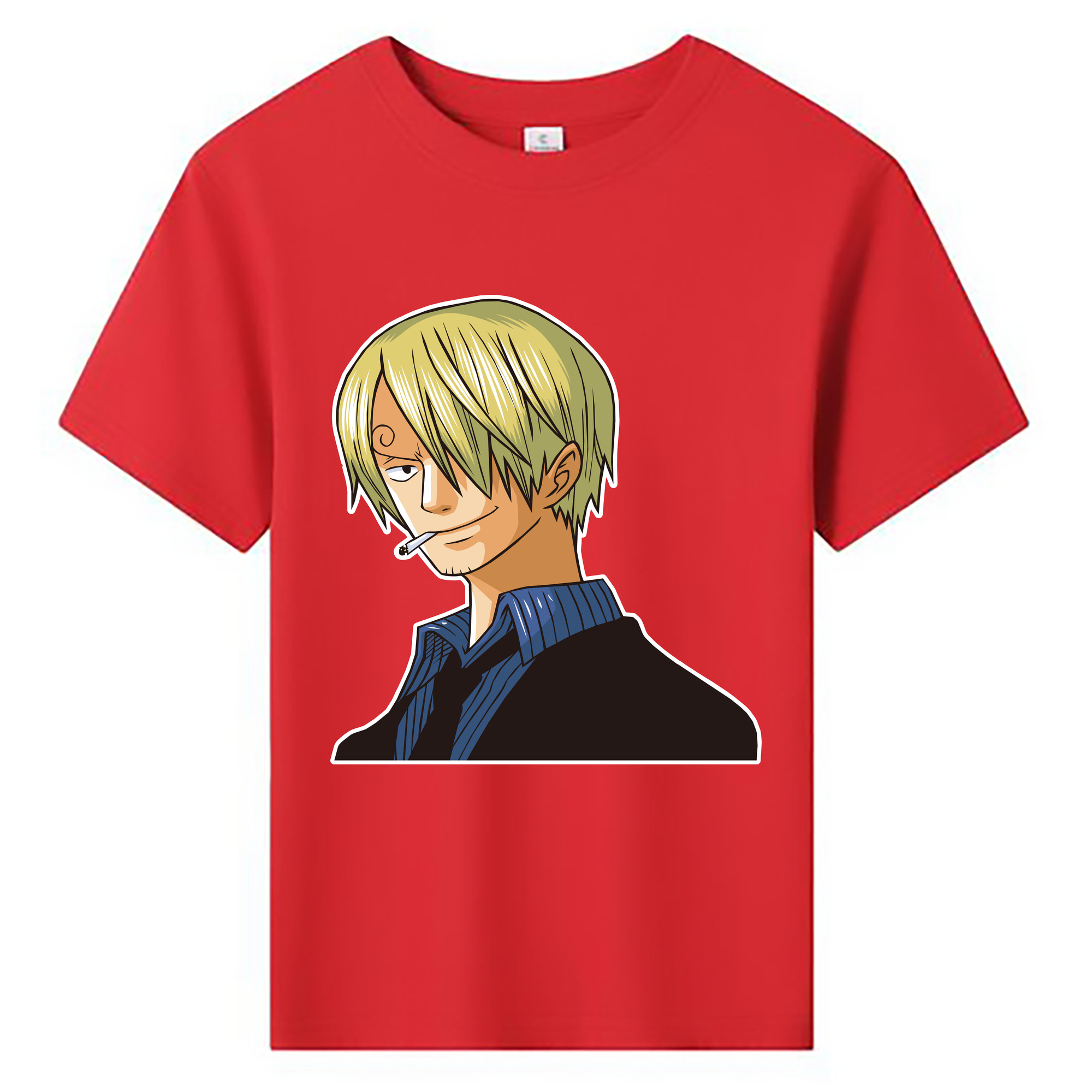 （画像用） ワンピース サンジ ONE PIECE Sanji 綿100％キッズTシャツ（フロントプリント）