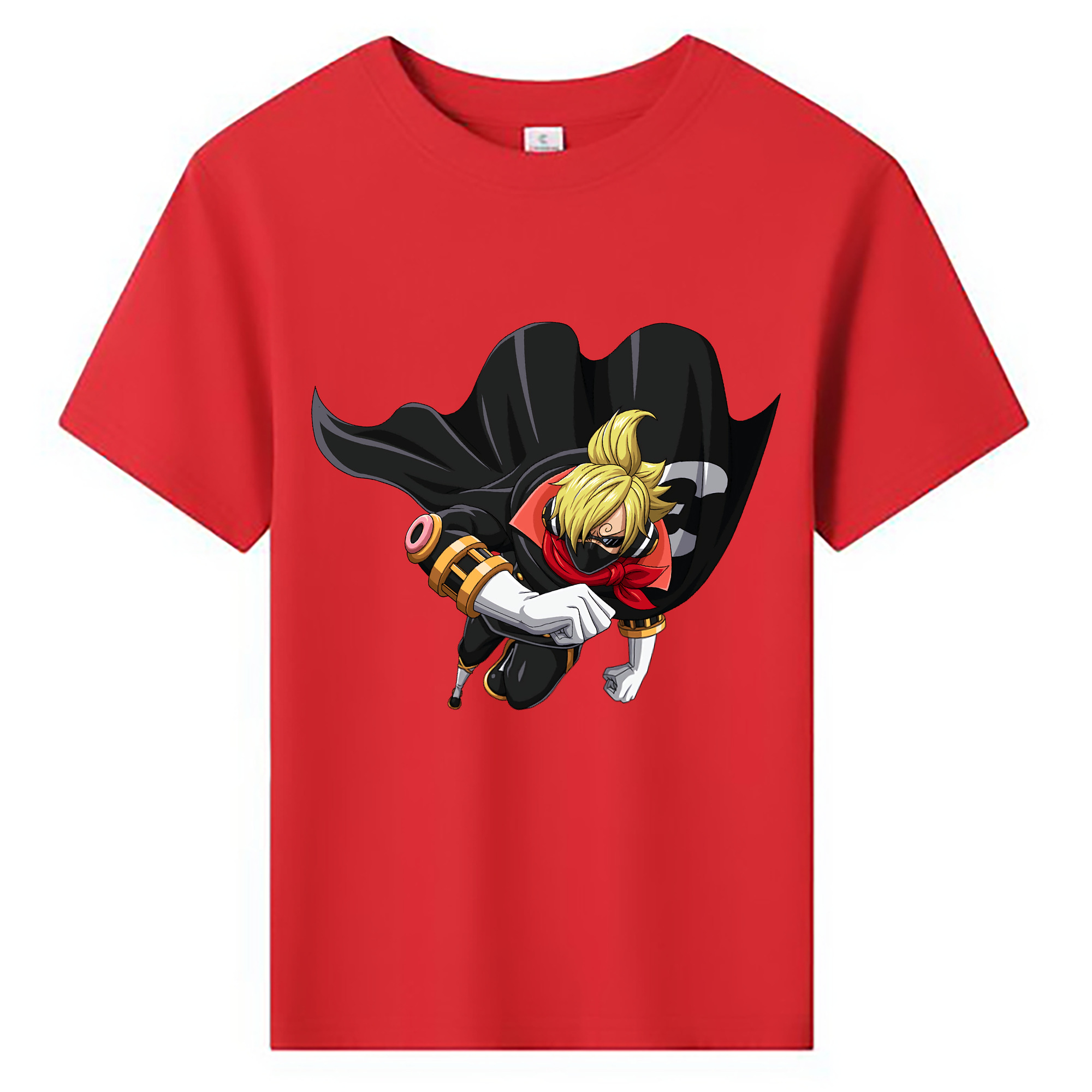 （画像用） ワンピース サンジ ONE PIECE Sanji 綿100％キッズTシャツ（フロントプリント）