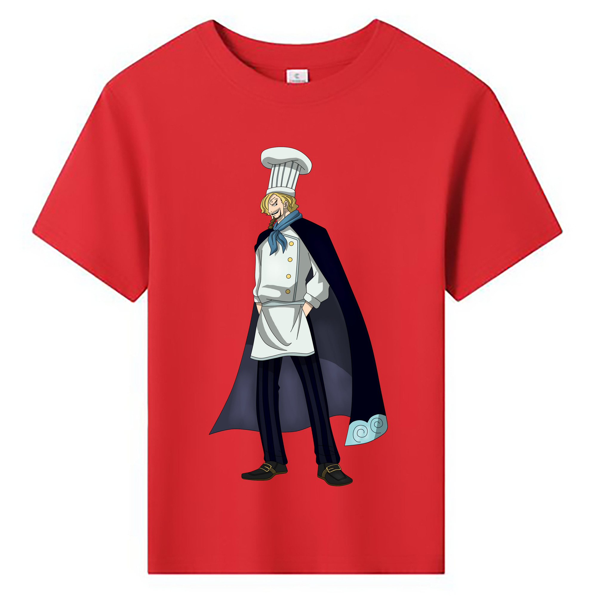（画像用） ワンピース サンジ ONE PIECE Sanji 綿100％キッズTシャツ（フロントプリント）