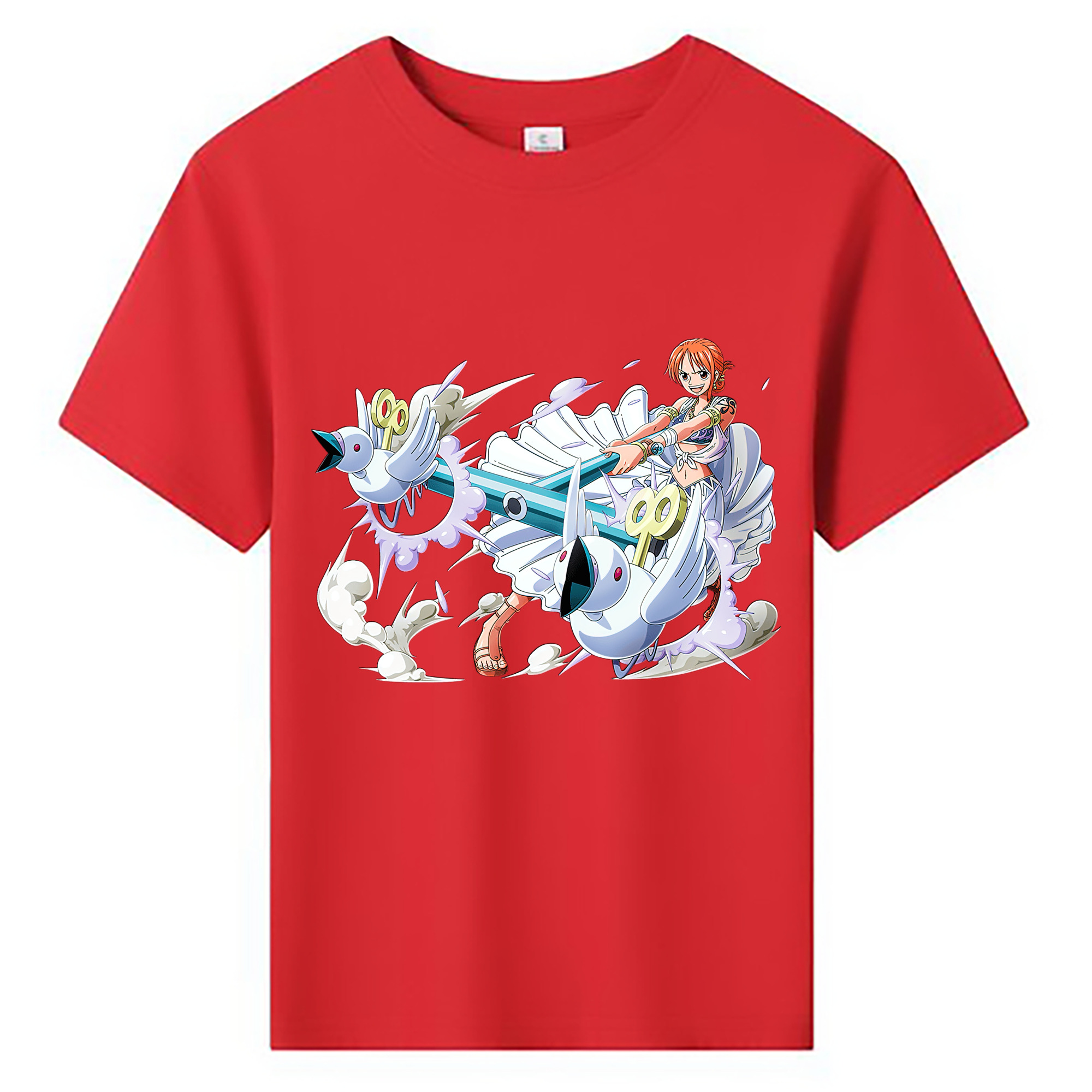 （画像用） ワンピース ナミ ONE PIECE Nami 綿100％キッズTシャツ（フロントプリント）