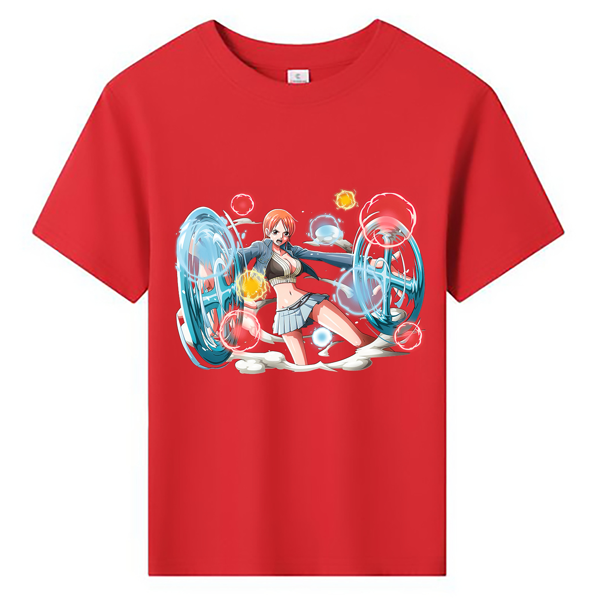 ワンピース ナミ ONE PIECE Nami 綿100％キッズTシャツ（フロントプリント）