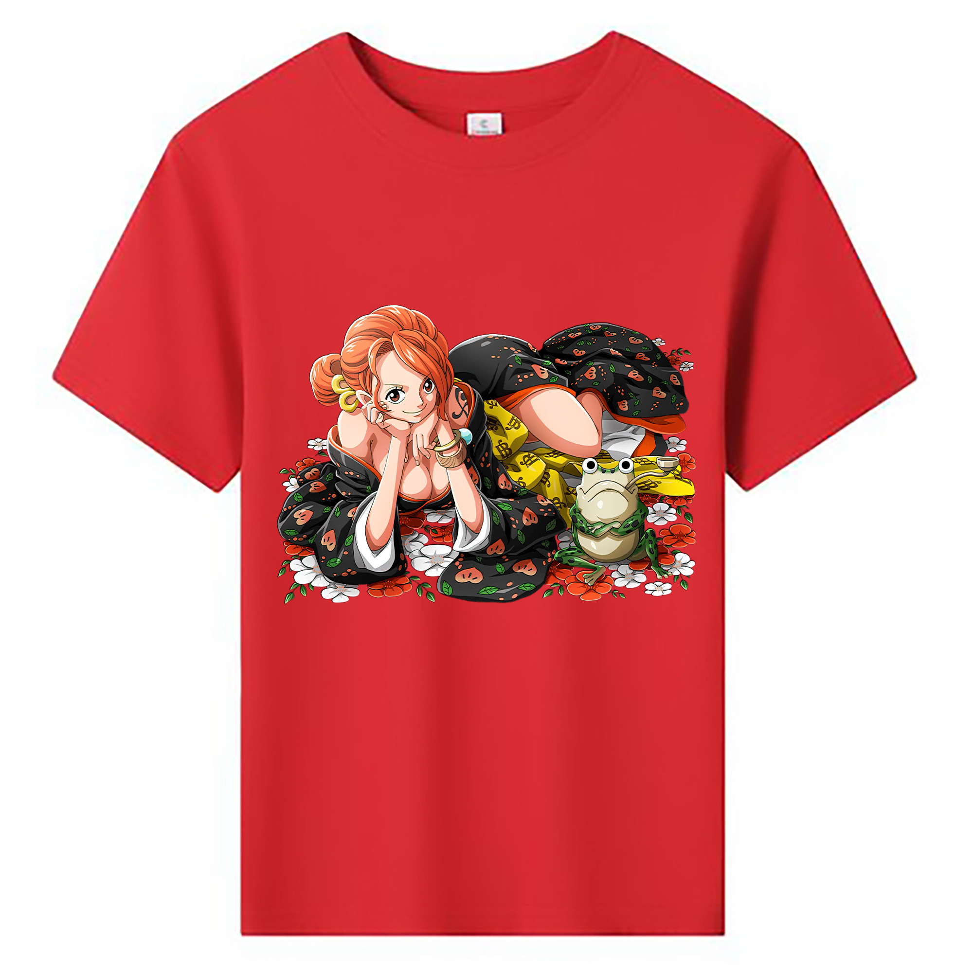 （画像用） ワンピース ナミ ONE PIECE Nami 綿100％キッズTシャツ（フロントプリント）