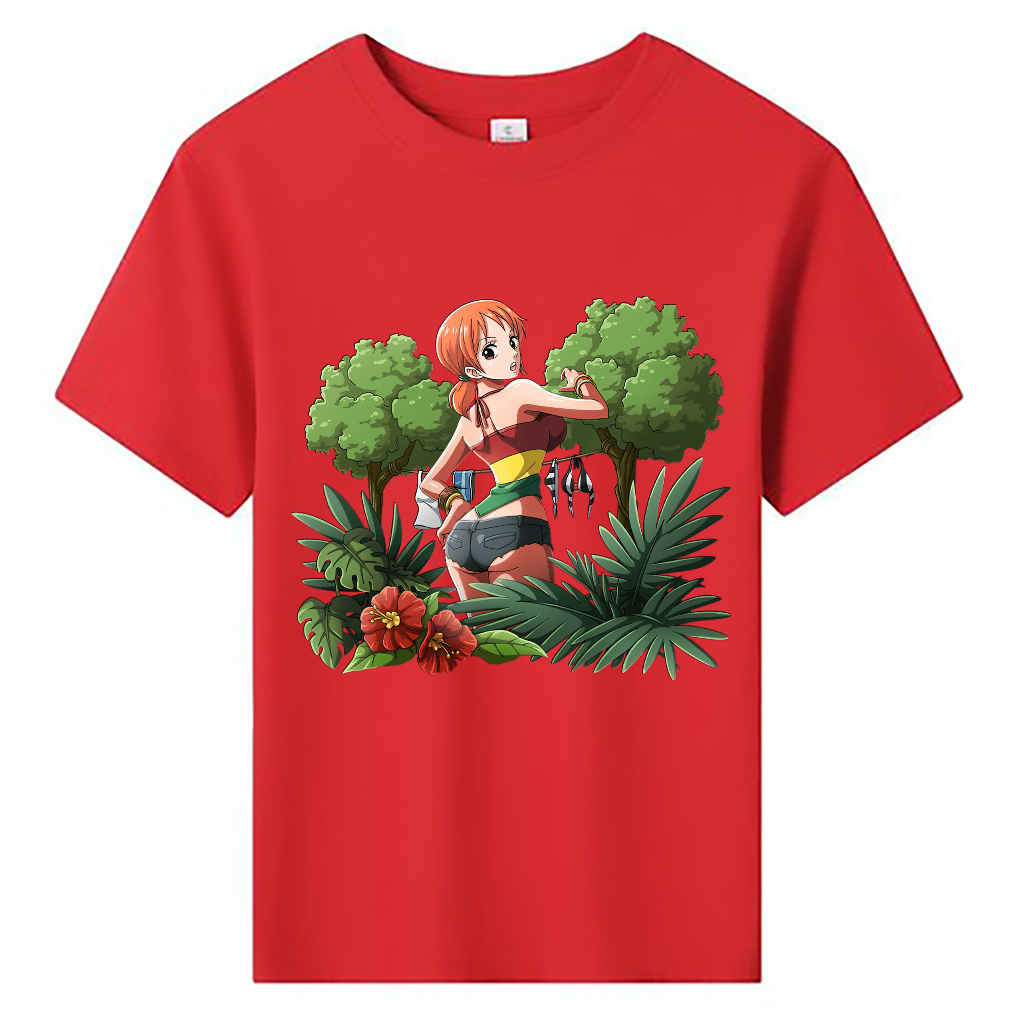 （画像用） ワンピース ナミ ONE PIECE Nami 綿100％キッズTシャツ（フロントプリント）
