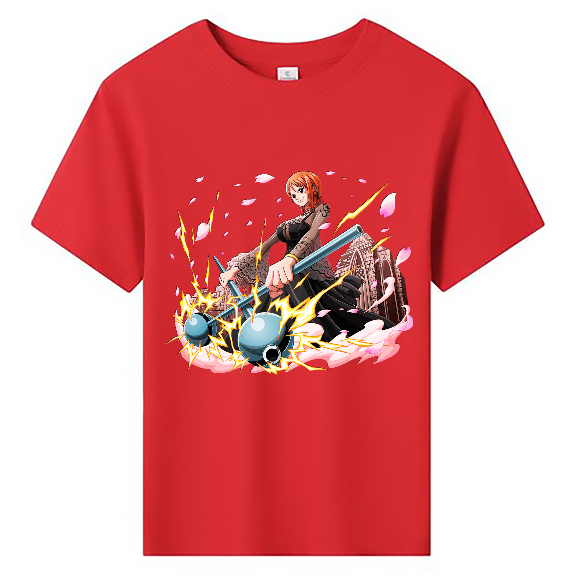 （画像用） ワンピース ナミ ONE PIECE Nami 綿100％キッズTシャツ（フロントプリント）