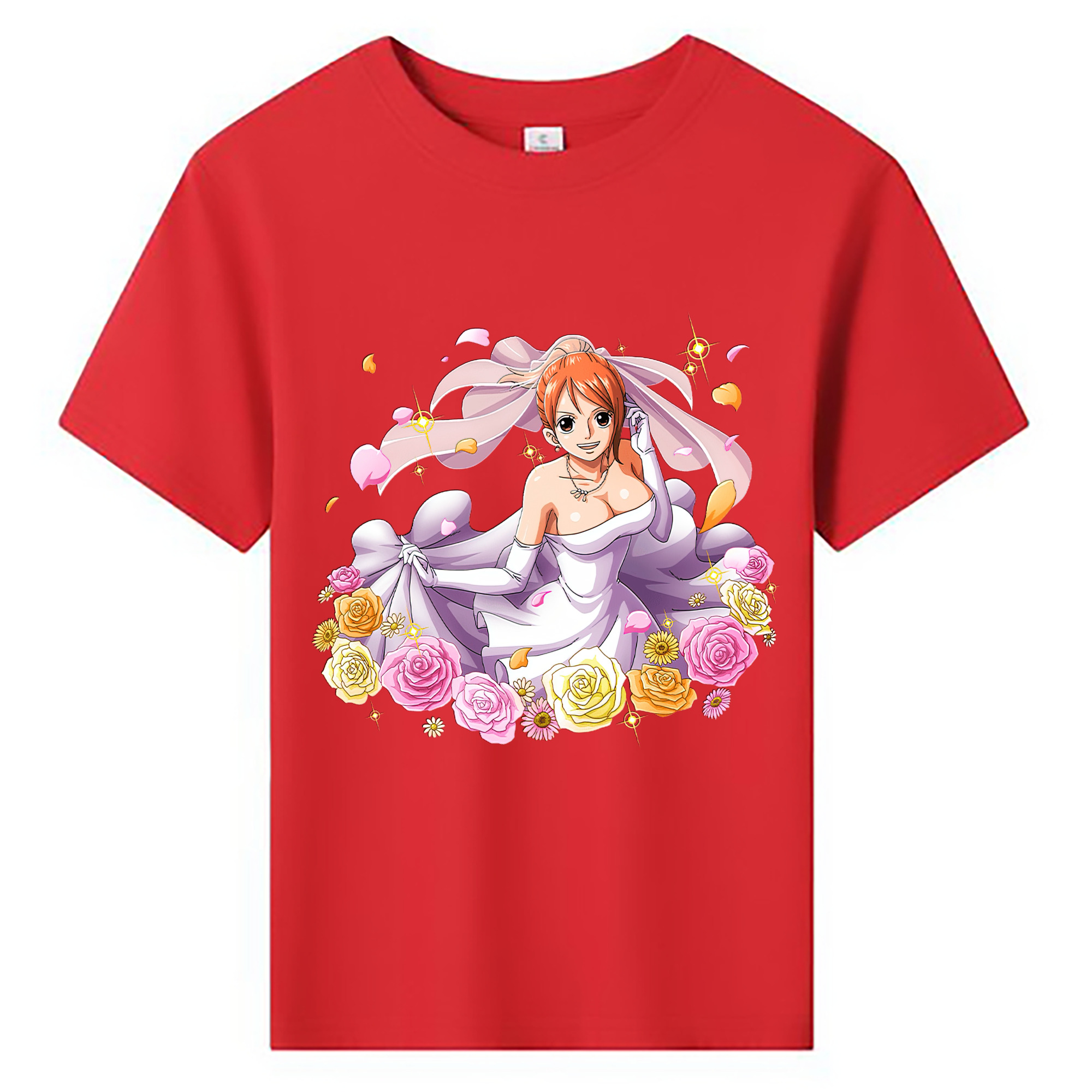 （画像用） ワンピース ナミ ONE PIECE Nami 綿100％キッズTシャツ（フロントプリント）