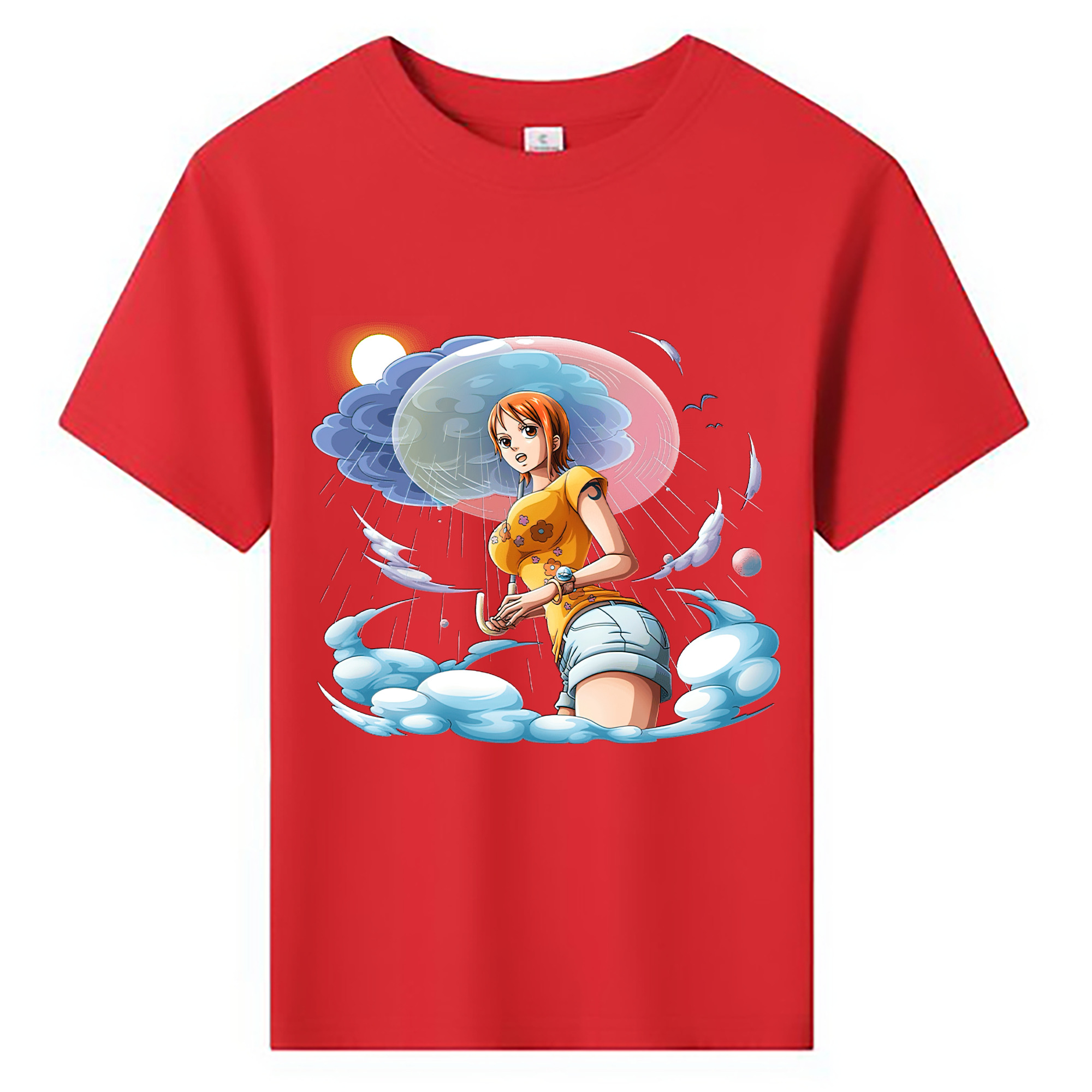 ワンピース ナミ ONE PIECE Nami 綿100％キッズTシャツ（フロントプリント）