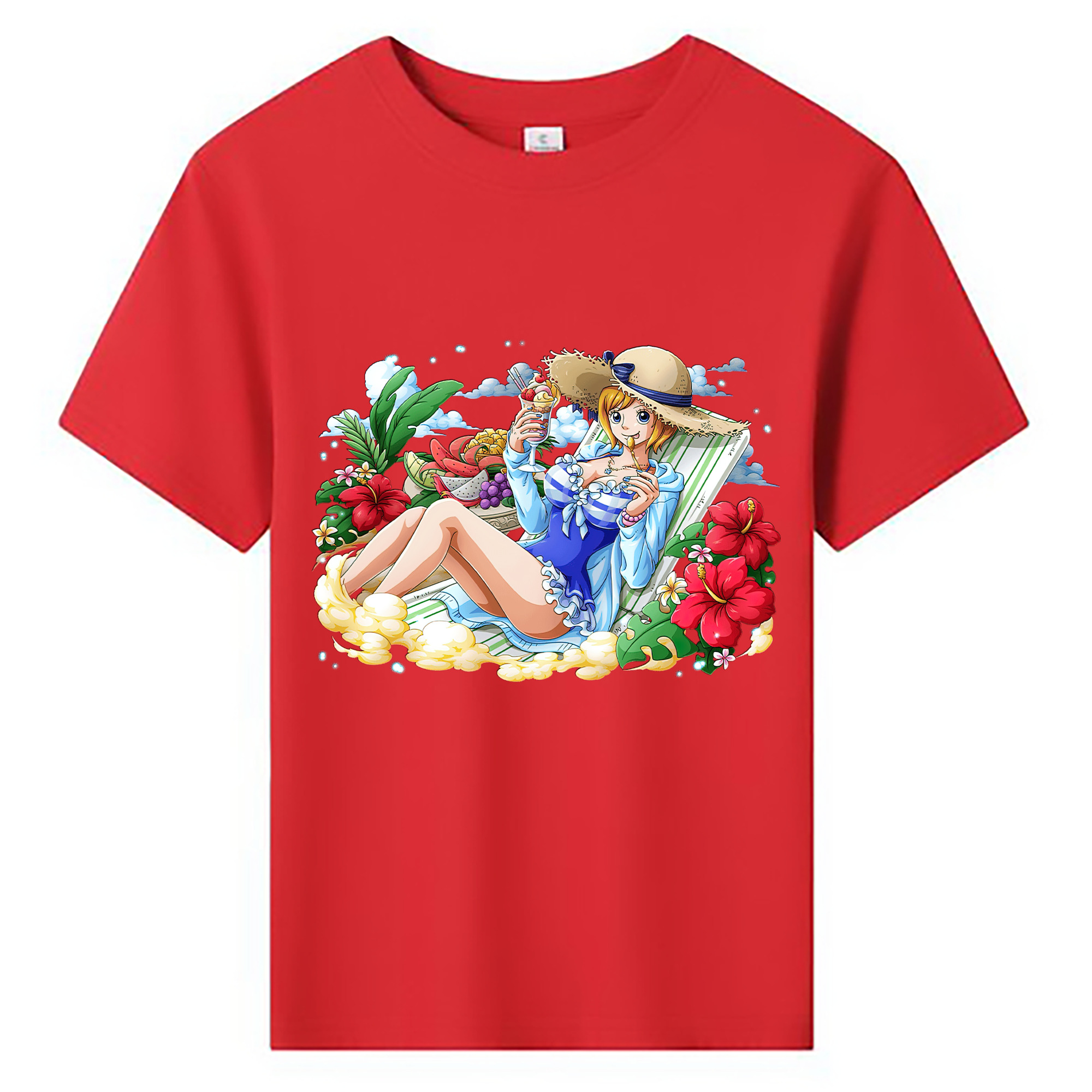 ワンピース ナミ ONE PIECE Nami 綿100％キッズTシャツ（フロントプリント）
