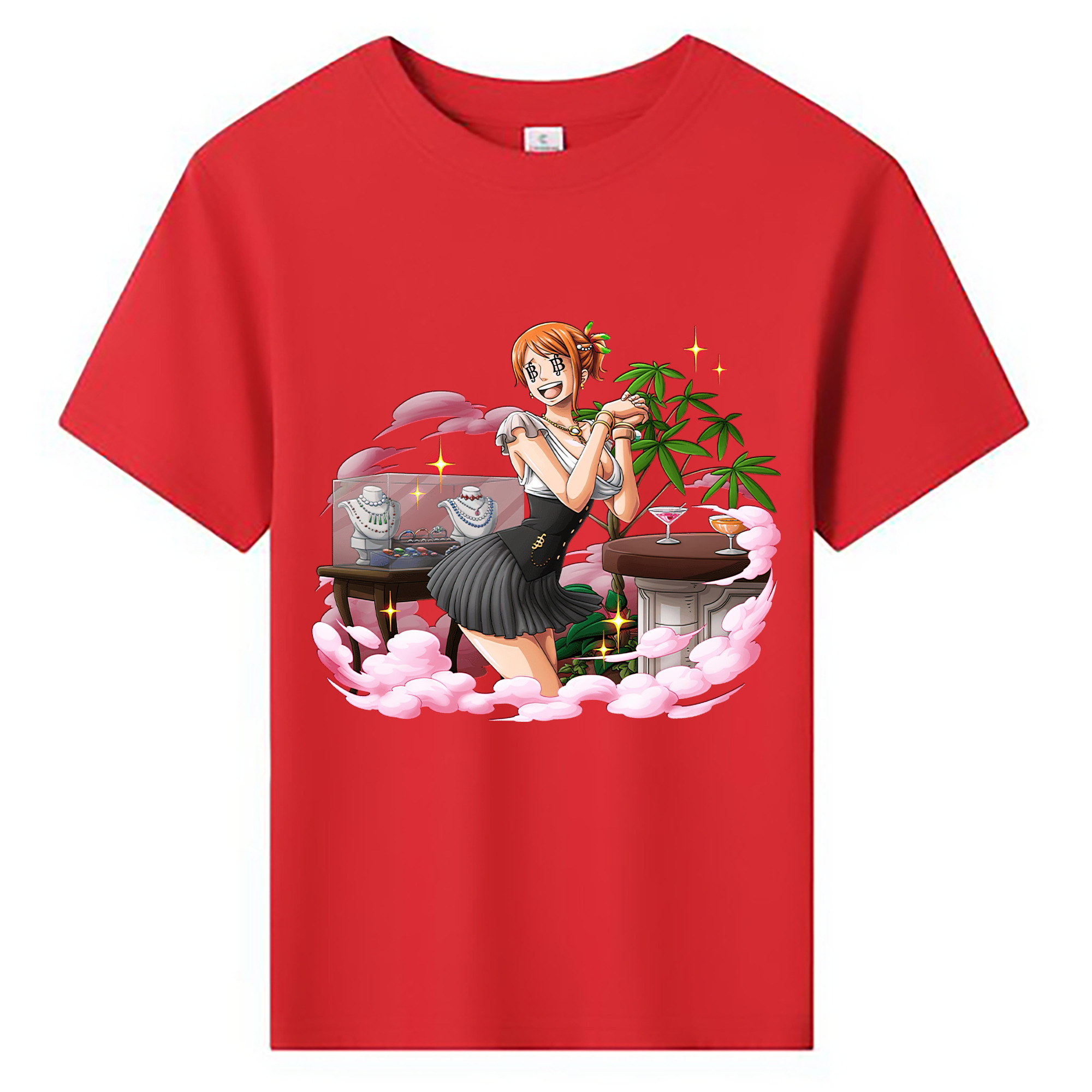 （画像用） ワンピース ナミ ONE PIECE Nami 綿100％キッズTシャツ（フロントプリント）