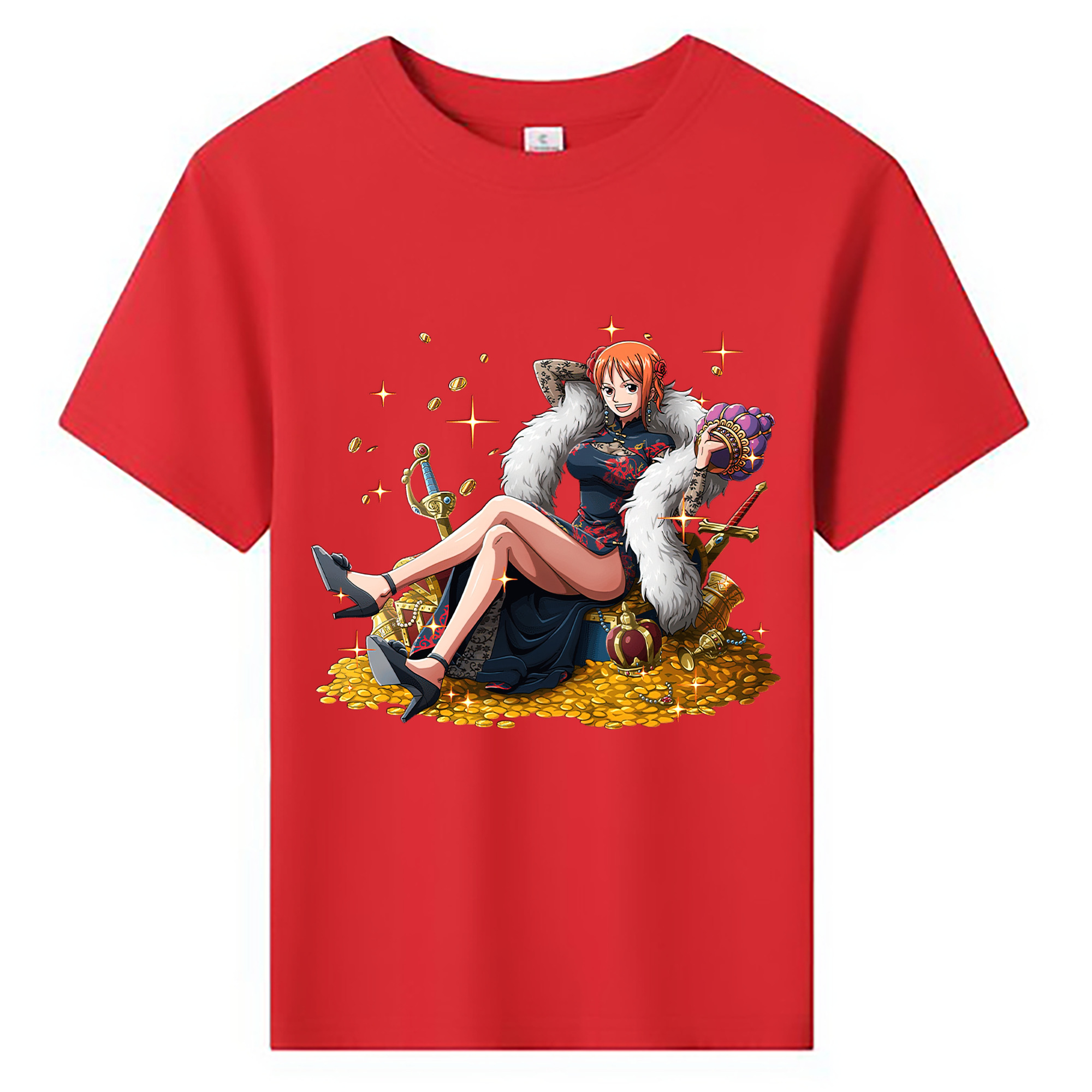 ワンピース ナミ ONE PIECE Nami 綿100％キッズTシャツ（フロントプリント）