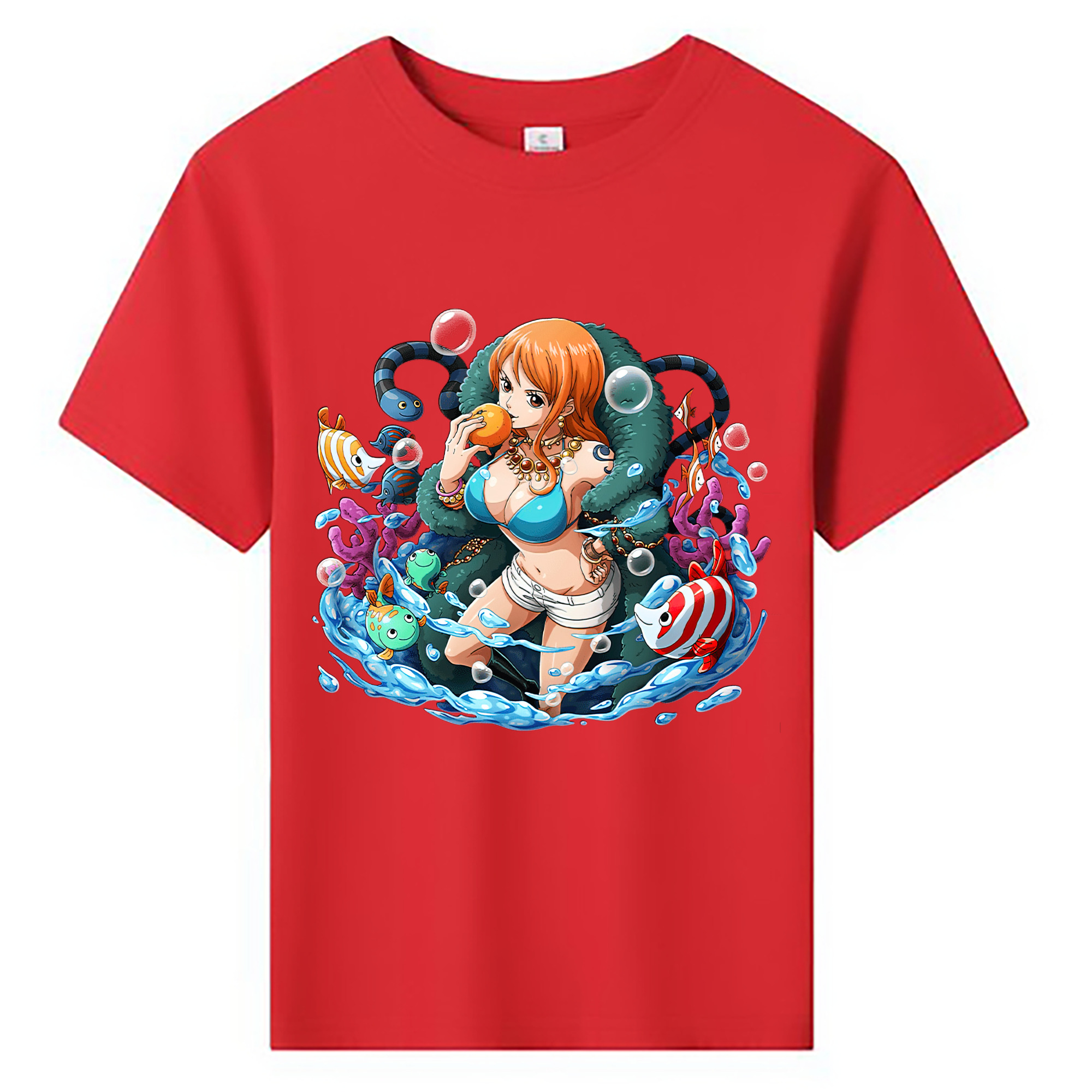 ワンピース ナミ ONE PIECE Nami 綿100％キッズTシャツ（フロントプリント）