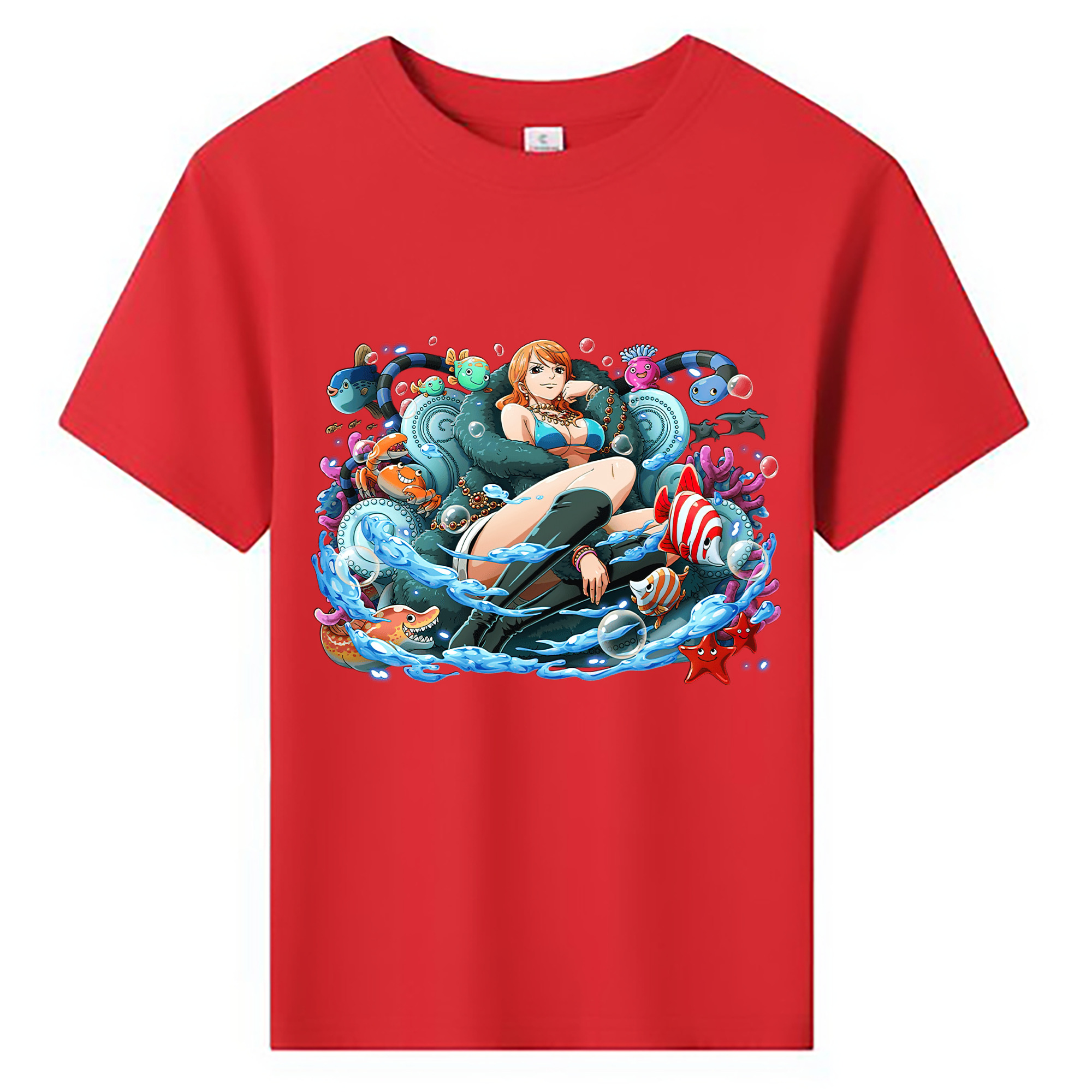 ワンピース ナミ ONE PIECE Nami 綿100％キッズTシャツ（フロントプリント）