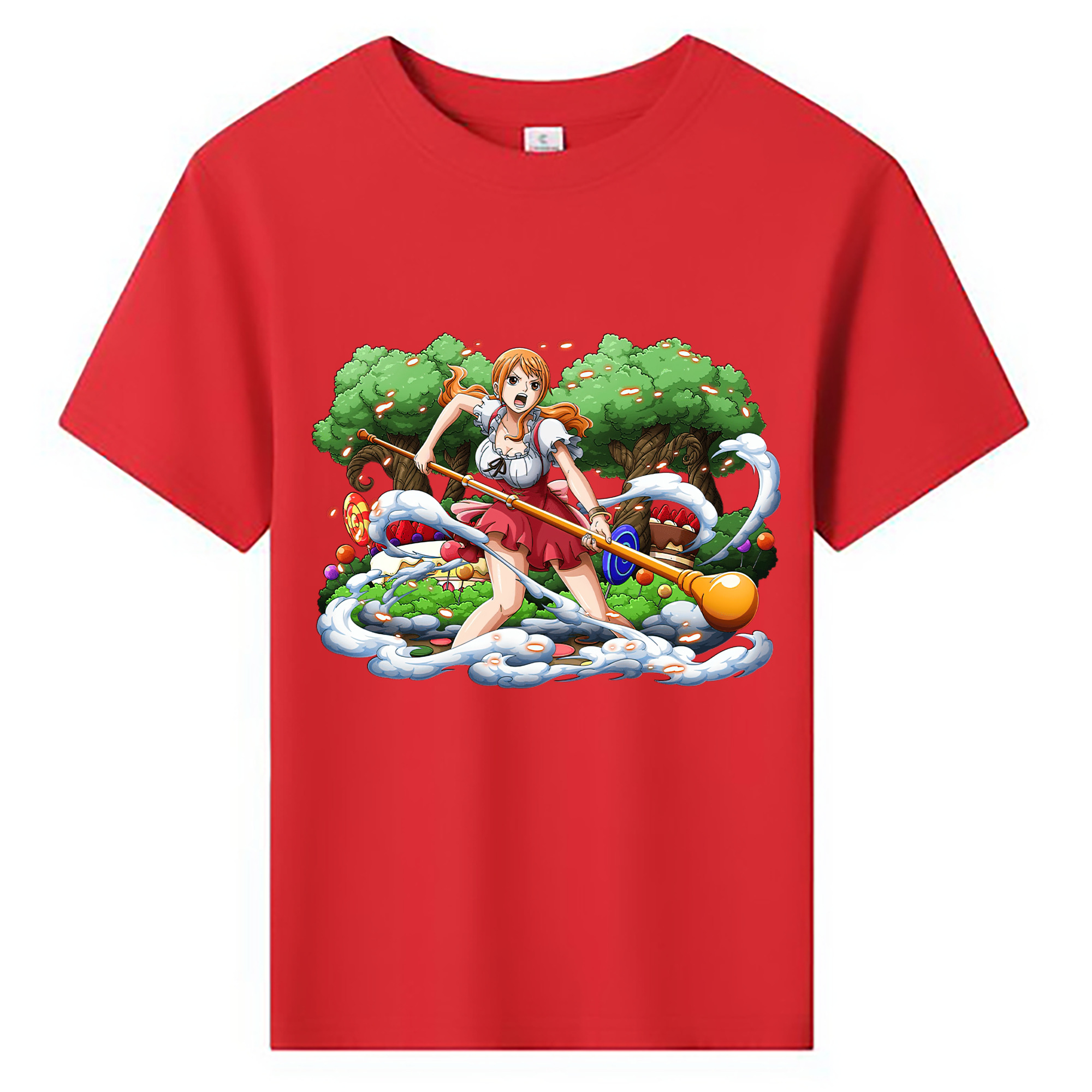 ワンピース ナミ ONE PIECE Nami 綿100％キッズTシャツ（フロントプリント）