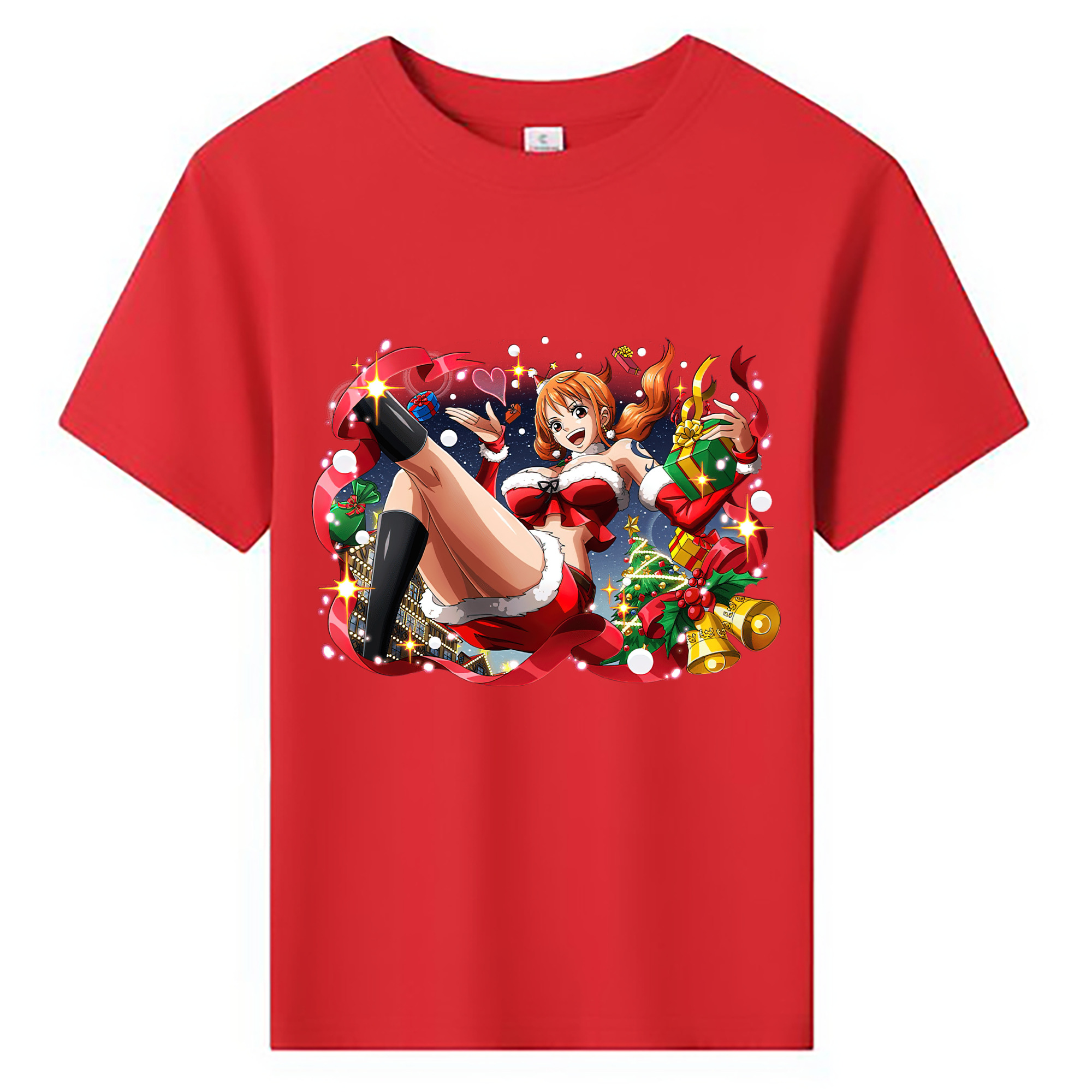 （画像用） ワンピース ナミ ONE PIECE Nami 綿100％キッズTシャツ（フロントプリント）