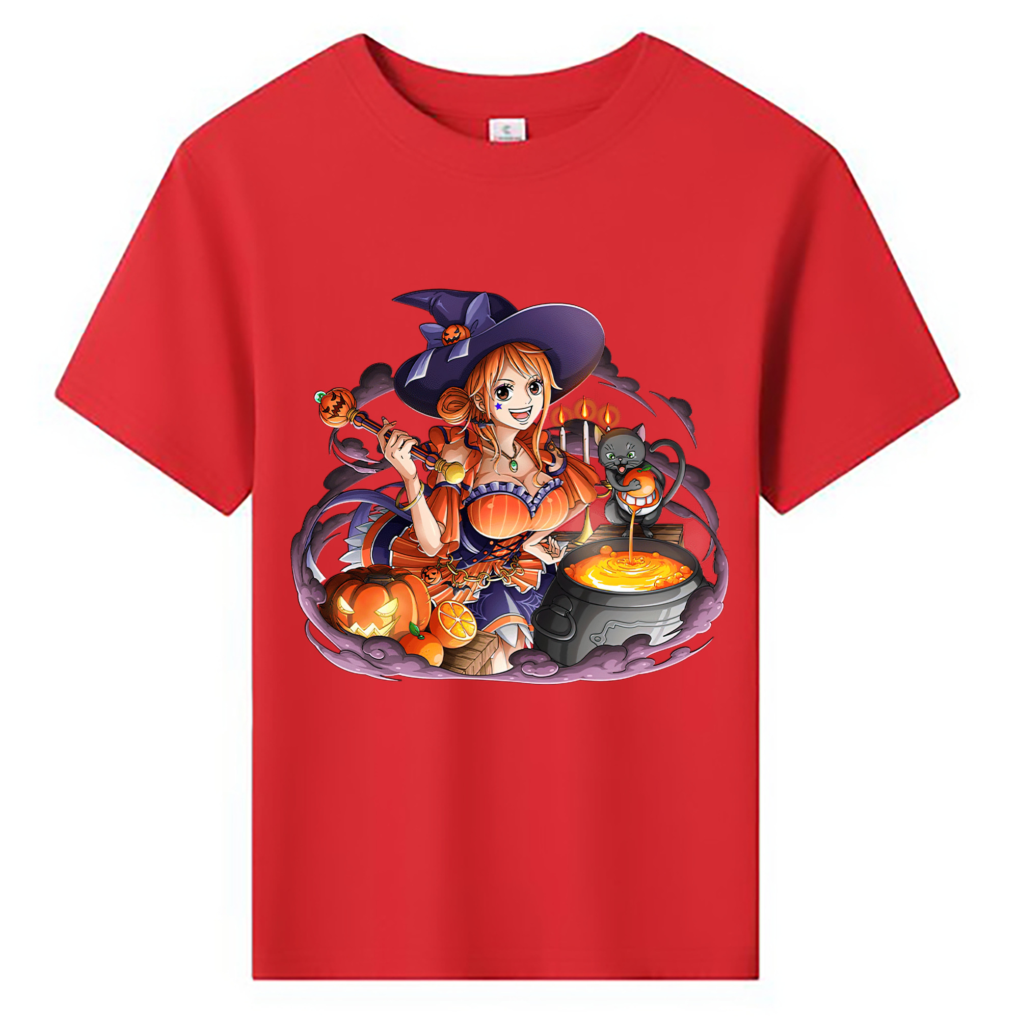 （画像用） ワンピース ナミ ONE PIECE Nami 綿100％キッズTシャツ（フロントプリント）