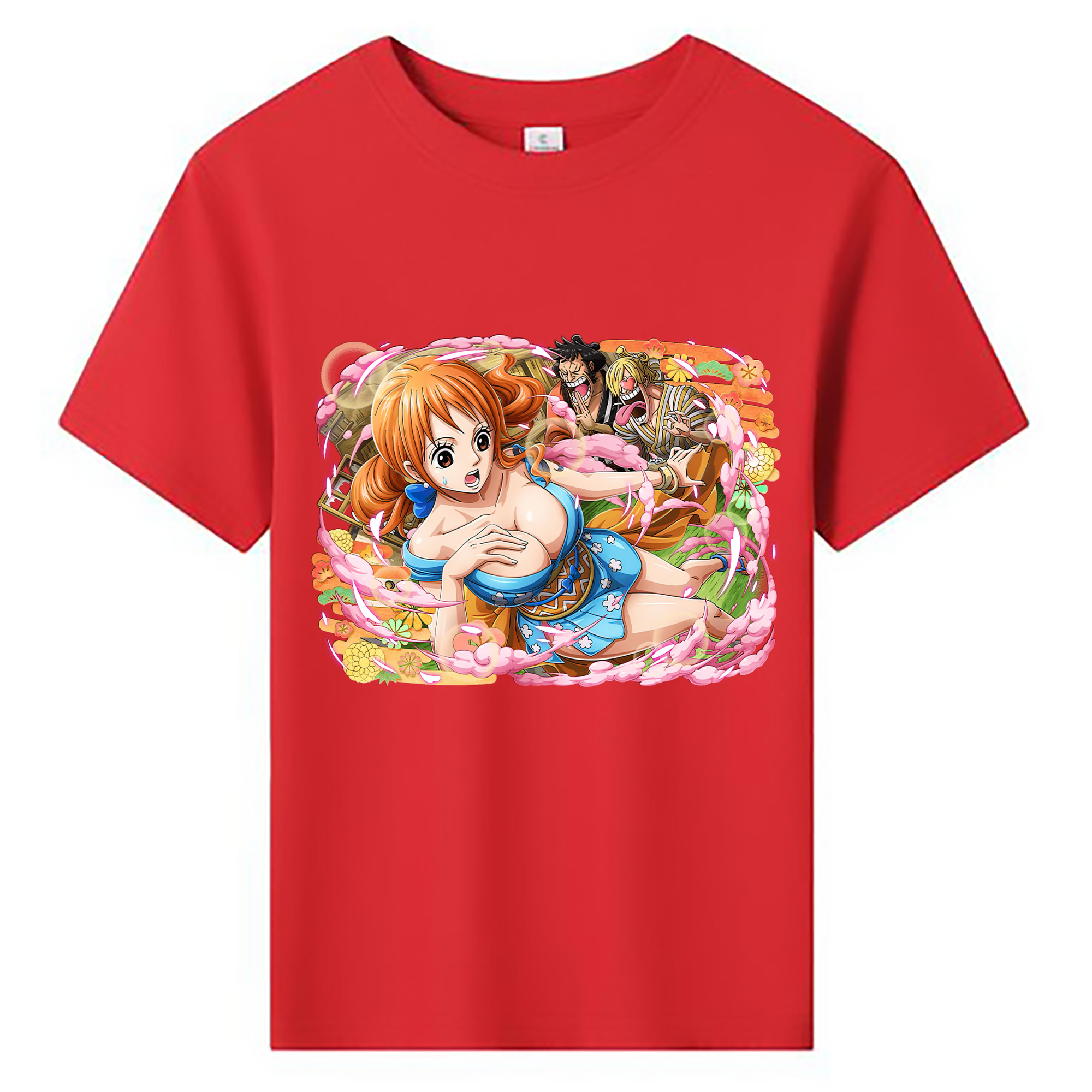 ワンピース ナミ ONE PIECE Nami 綿100％キッズTシャツ（フロントプリント）