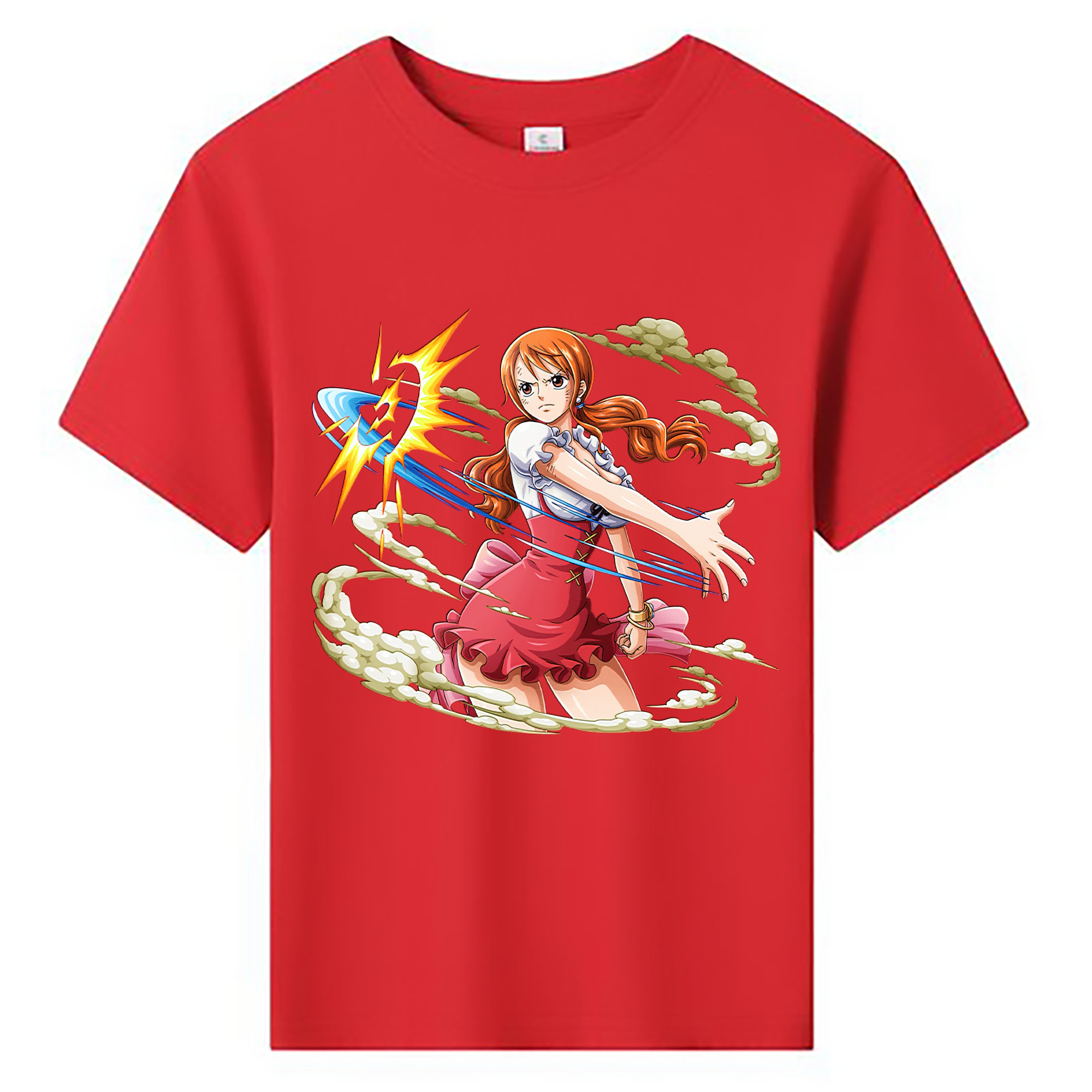 （画像用） ワンピース ナミ ONE PIECE Nami 綿100％キッズTシャツ（フロントプリント）
