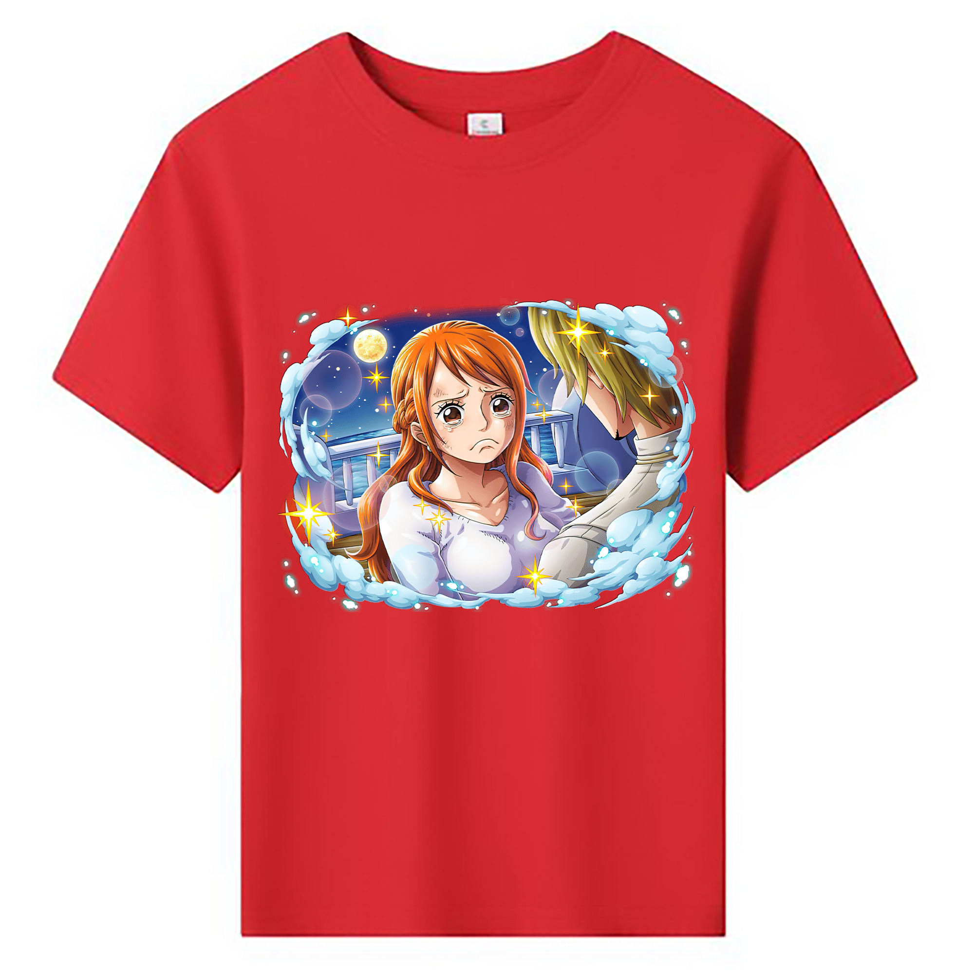 （画像用） ワンピース ナミ ONE PIECE Nami 綿100％キッズTシャツ（フロントプリント）