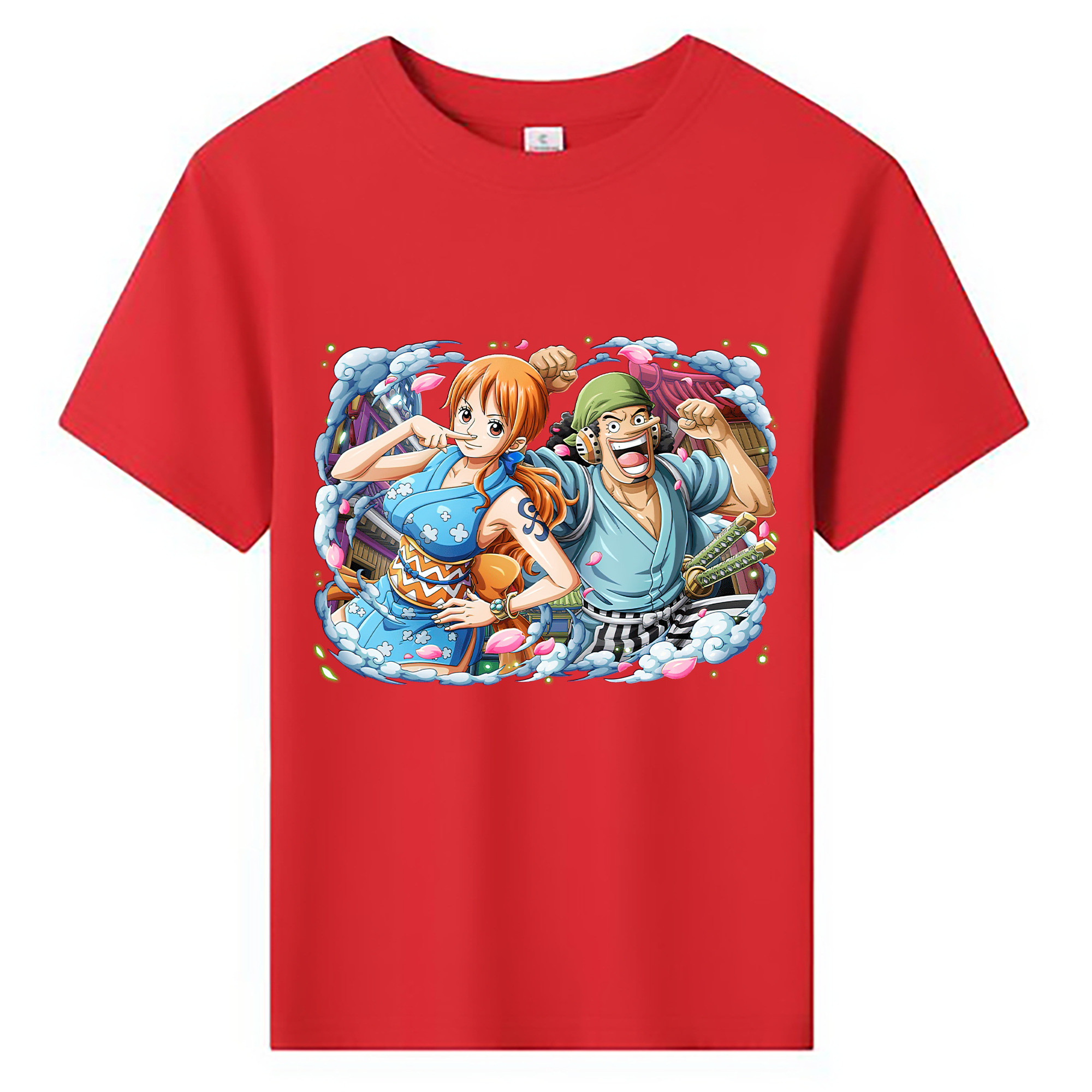 ワンピース ナミ ONE PIECE Nami 綿100％キッズTシャツ（フロントプリント）