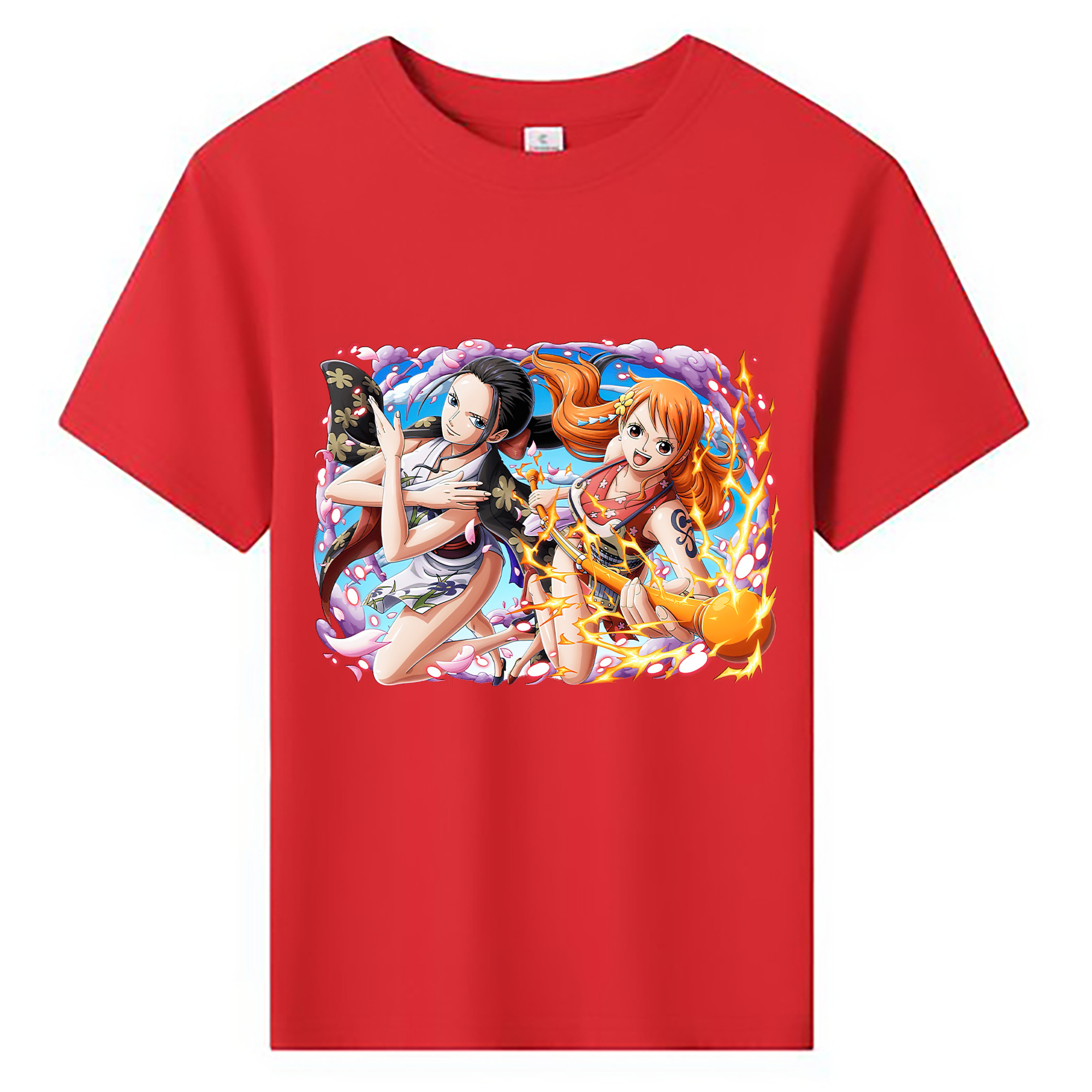 （画像用） ワンピース ナミ ONE PIECE Nami 綿100％キッズTシャツ（フロントプリント）