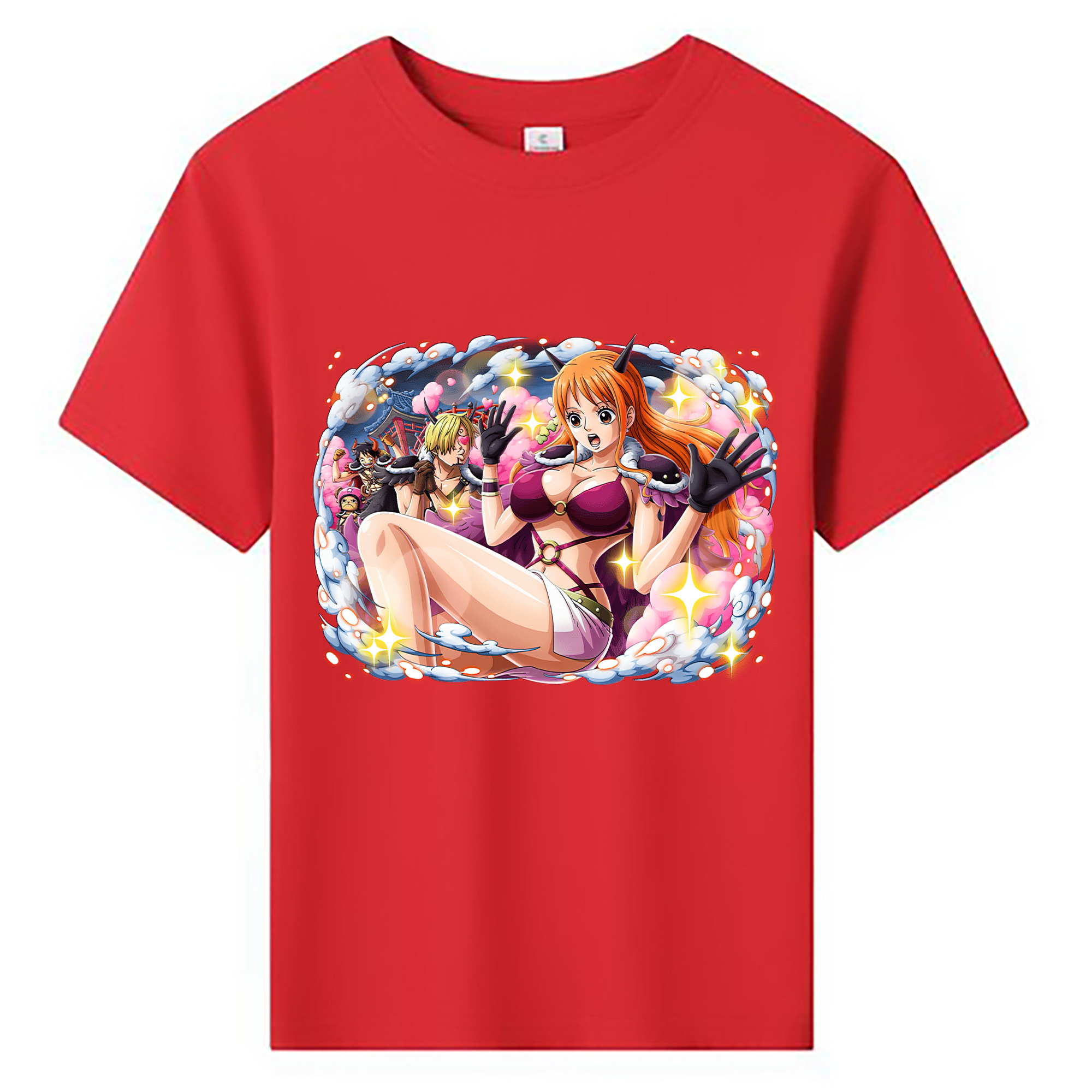 （画像用） ワンピース ナミ ONE PIECE Nami 綿100％キッズTシャツ（フロントプリント）