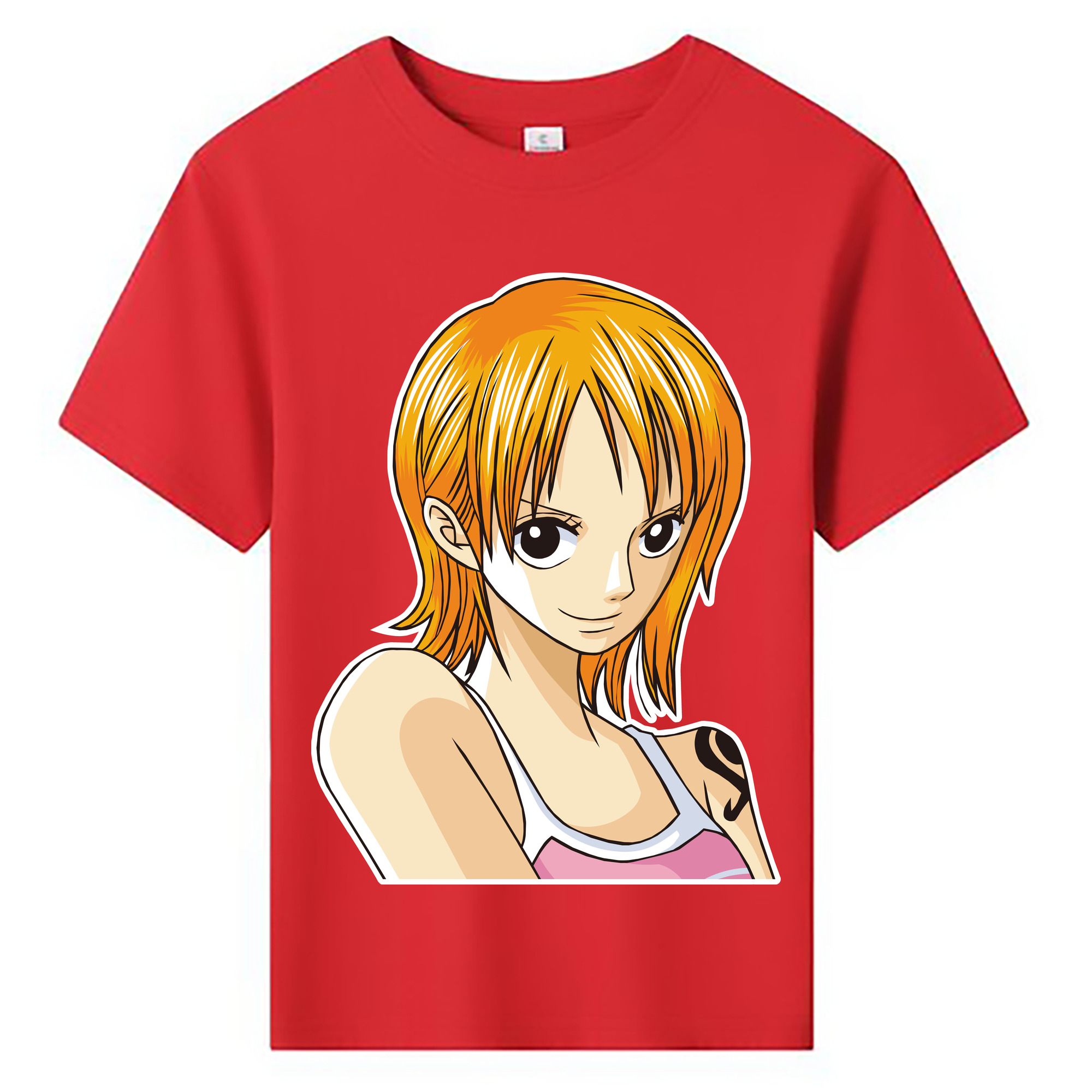 （画像用） ワンピース ナミ ONE PIECE Nami 綿100％キッズTシャツ（フロントプリント）