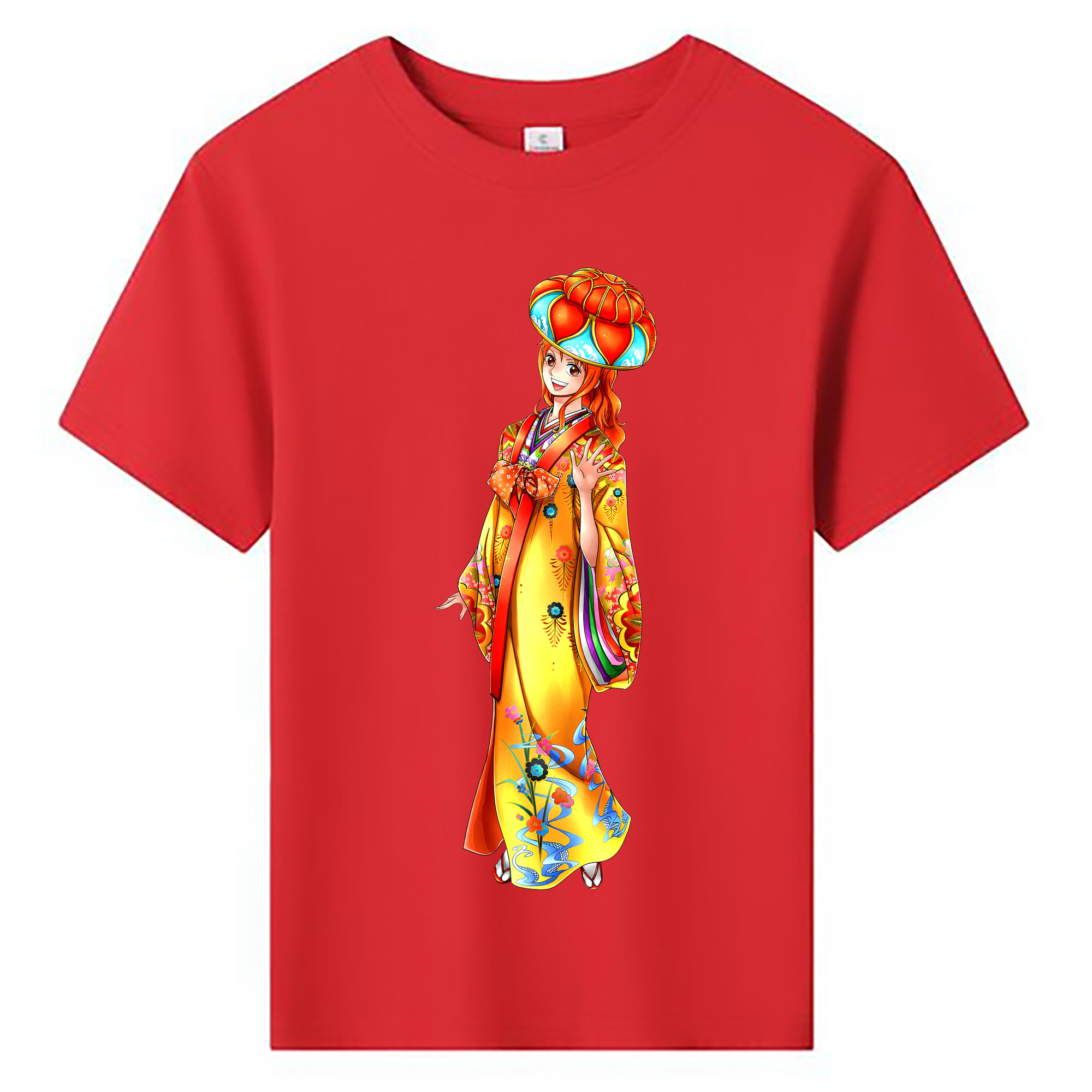 （画像用） ワンピース ナミ ONE PIECE Nami 綿100％キッズTシャツ（フロントプリント）