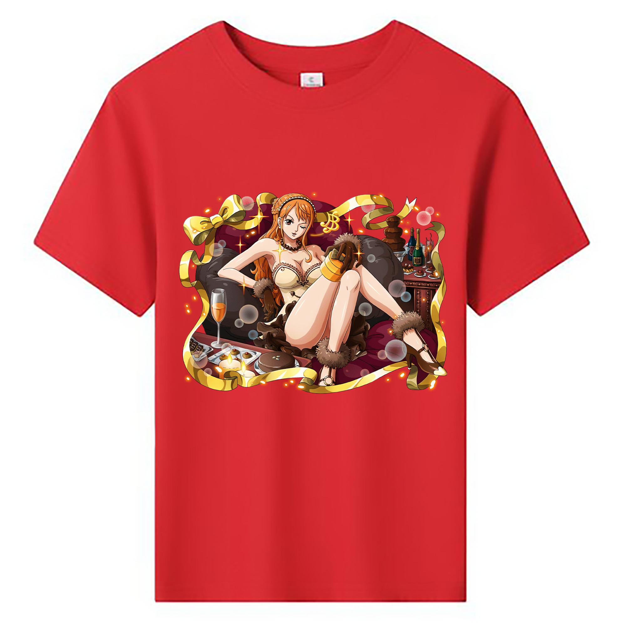 （画像用） ワンピース ナミ ONE PIECE Nami 綿100％キッズTシャツ（フロントプリント）