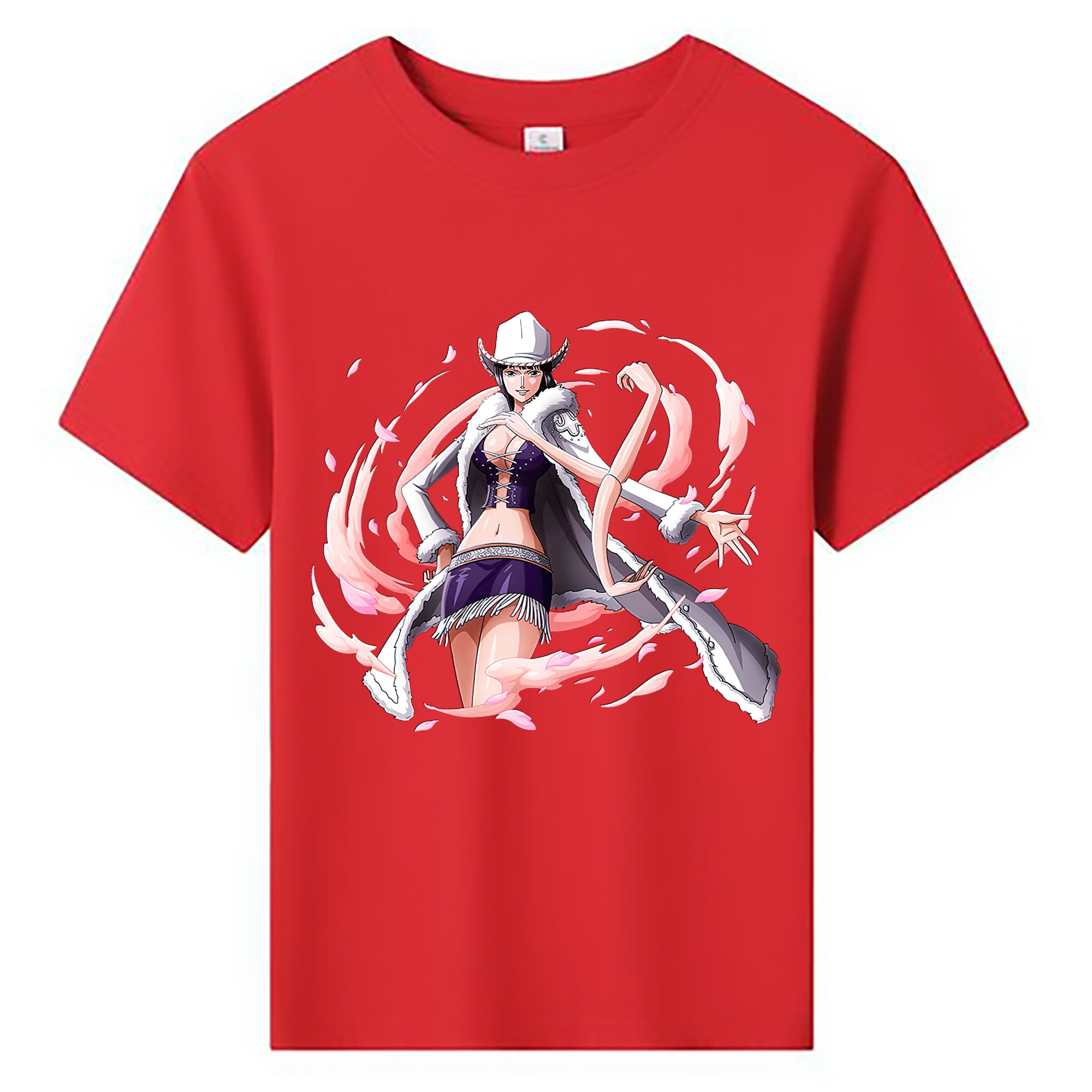 （画像用） ワンピース ニコ・ロビン ONE PIECE Nico Robin 綿100％キッズTシャツ（フロントプリント）