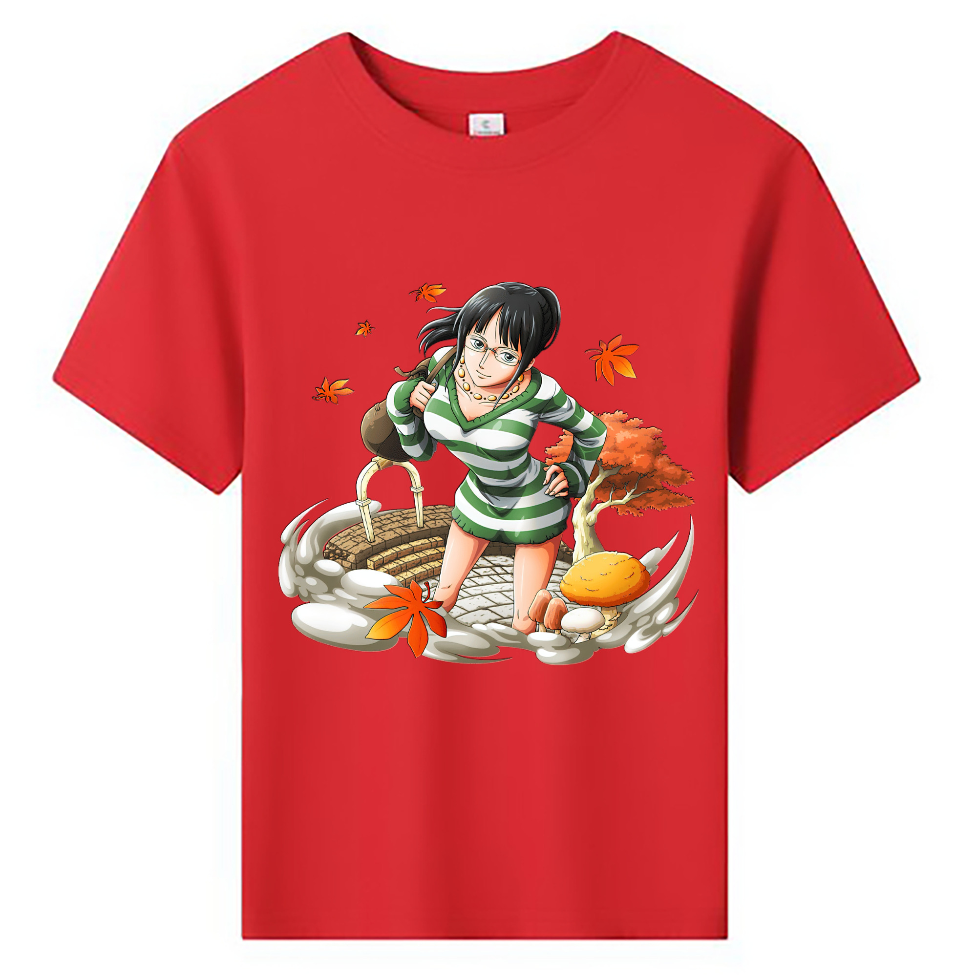 （画像用） ワンピース ニコ・ロビン ONE PIECE Nico Robin 綿100％キッズTシャツ（フロントプリント）
