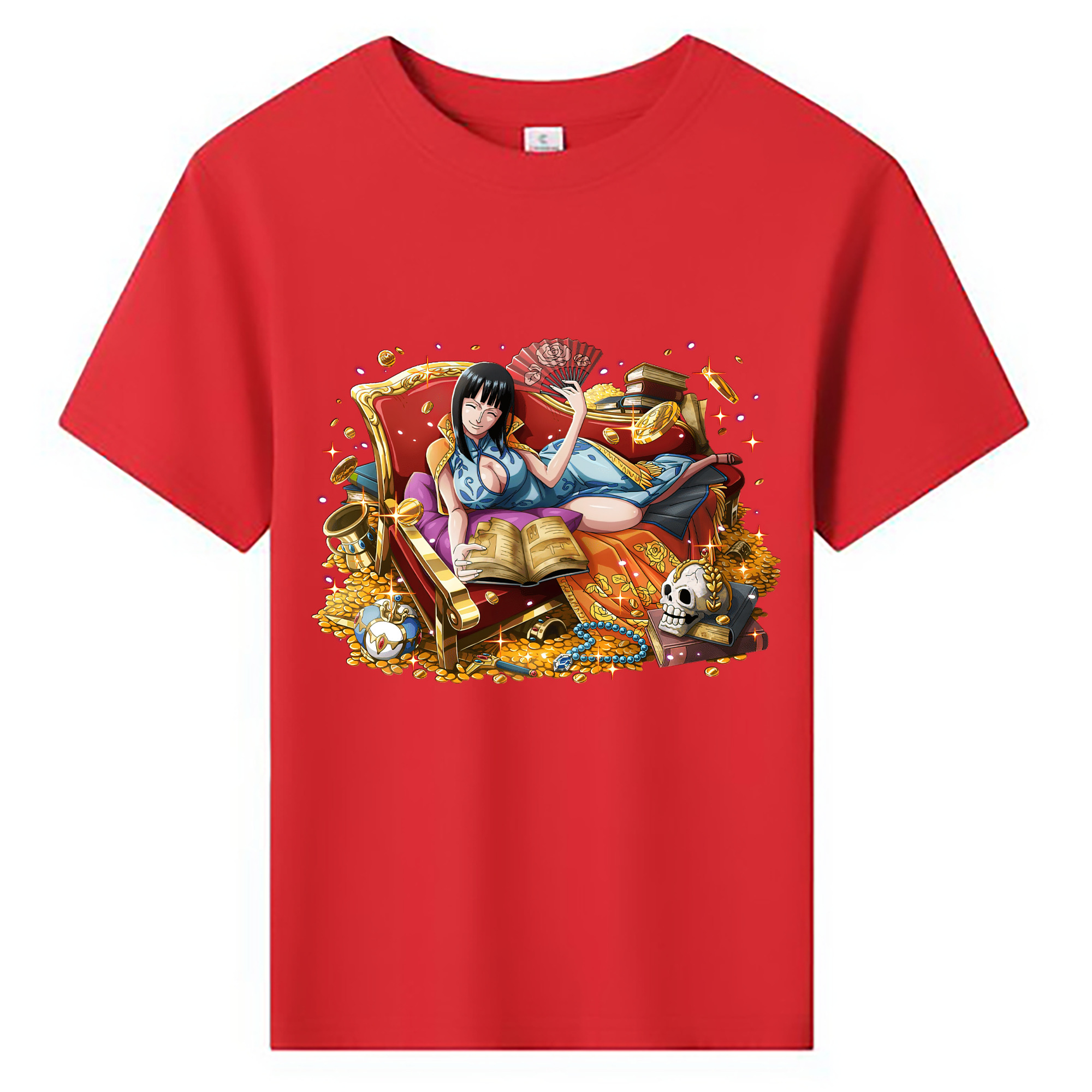 （画像用） ワンピース ニコ・ロビン ONE PIECE Nico Robin 綿100％キッズTシャツ（フロントプリント）