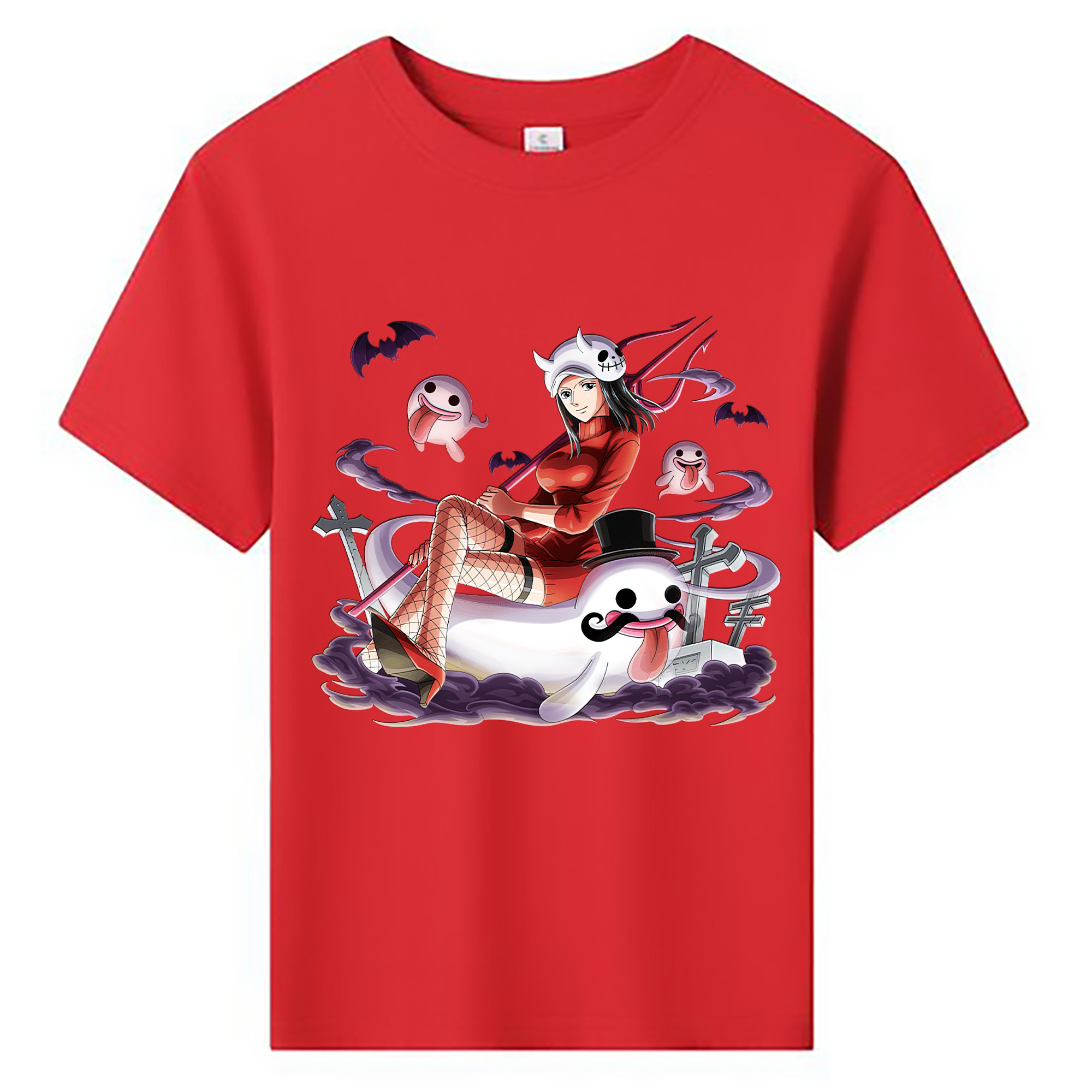 （画像用） ワンピース ニコ・ロビン ONE PIECE Nico Robin 綿100％キッズTシャツ（フロントプリント）