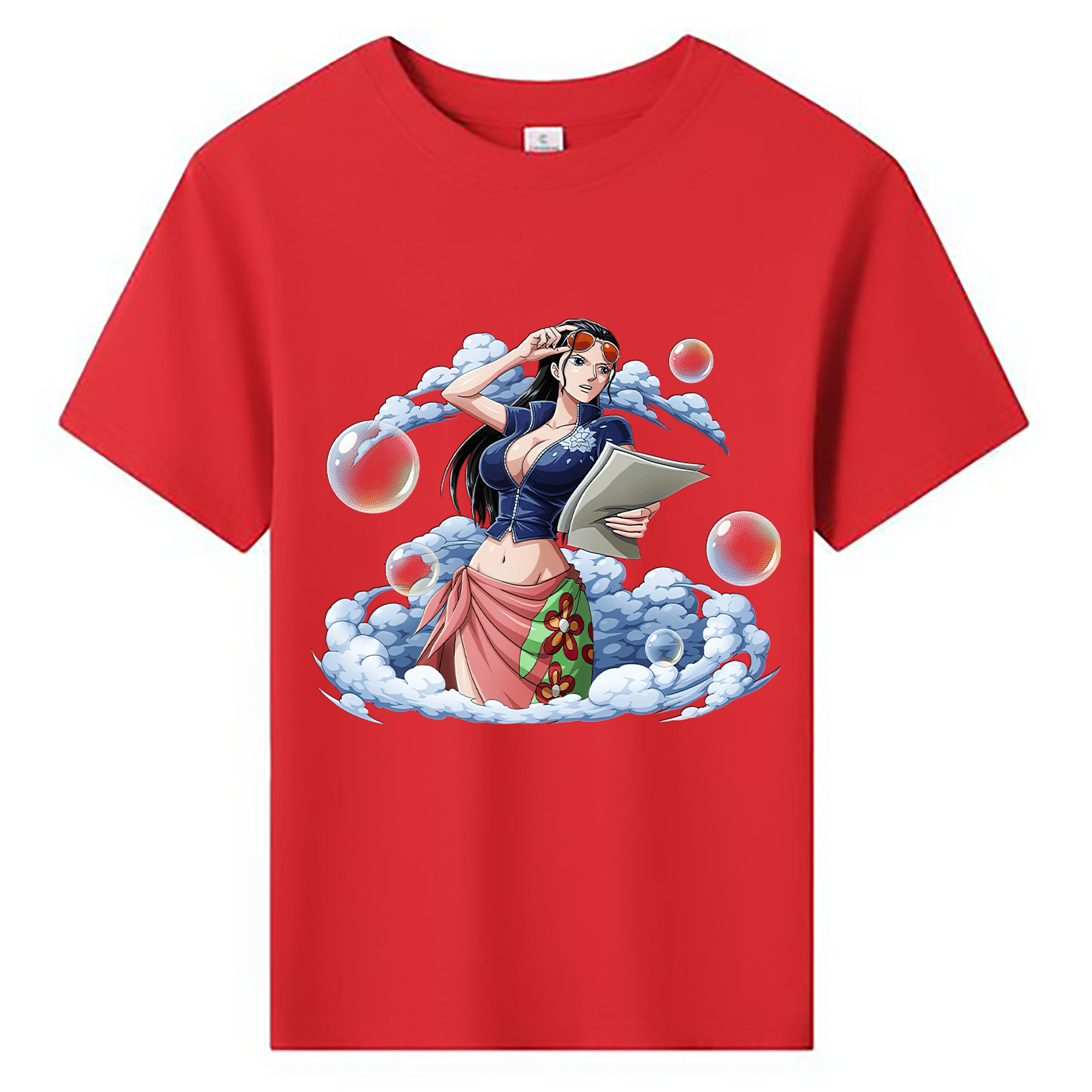 ワンピース ニコ・ロビン ONE PIECE Nico Robin 綿100％キッズTシャツ（フロントプリント）