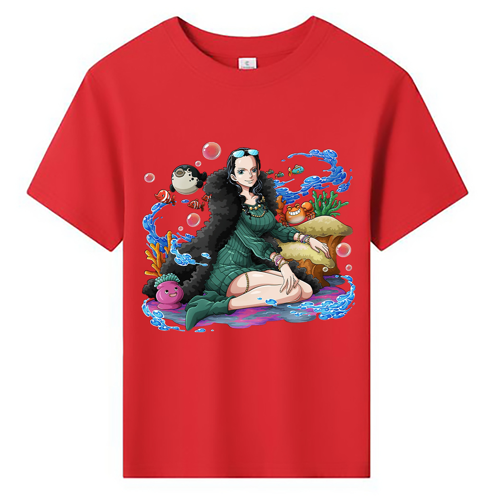 ワンピース ニコ・ロビン ONE PIECE Nico Robin 綿100％キッズTシャツ（フロントプリント）