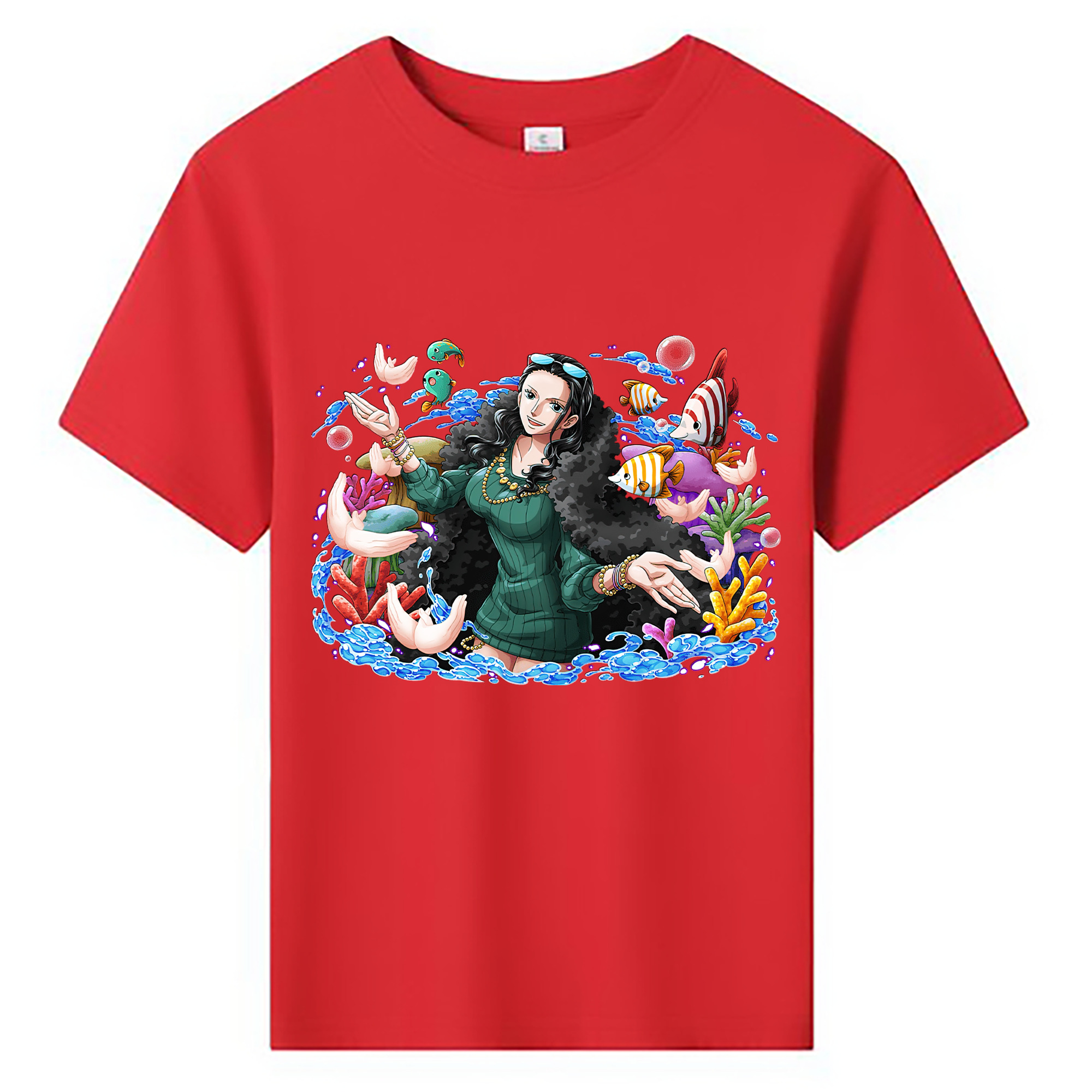 ワンピース ニコ・ロビン ONE PIECE Nico Robin 綿100％キッズTシャツ（フロントプリント）