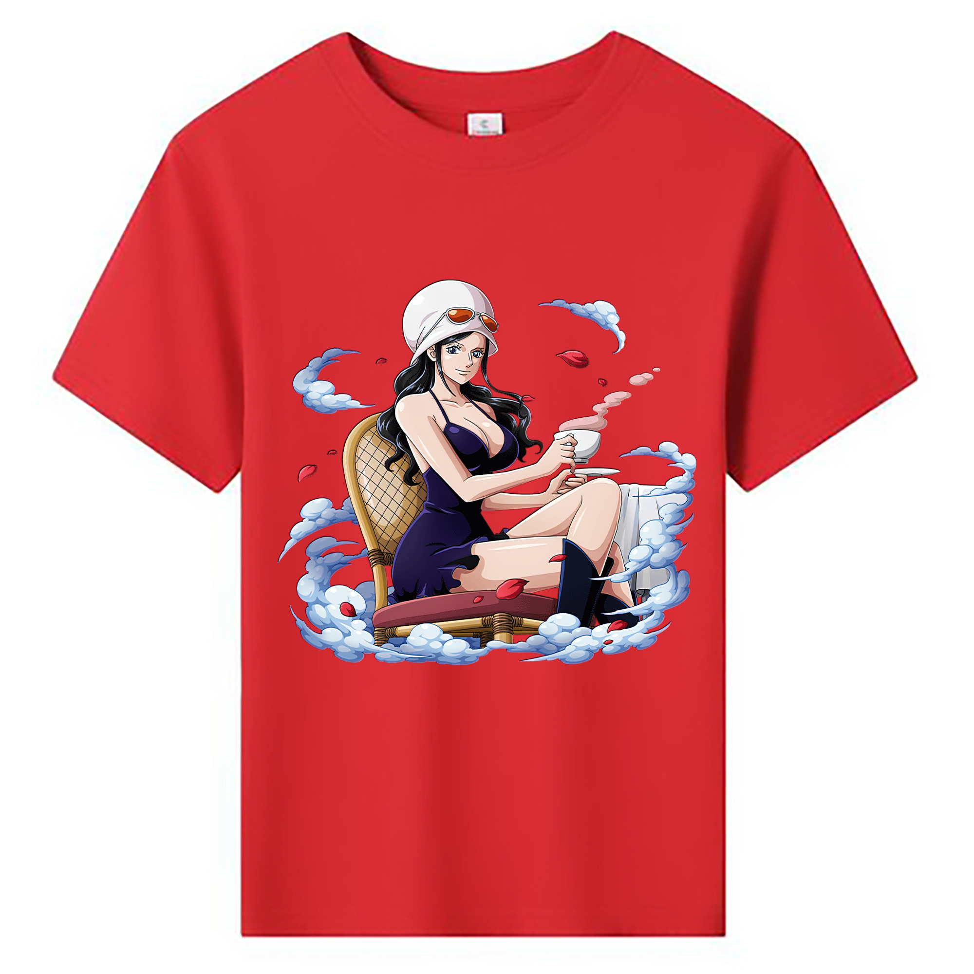 ワンピース ニコ・ロビン ONE PIECE Nico Robin 綿100％キッズTシャツ（フロントプリント）