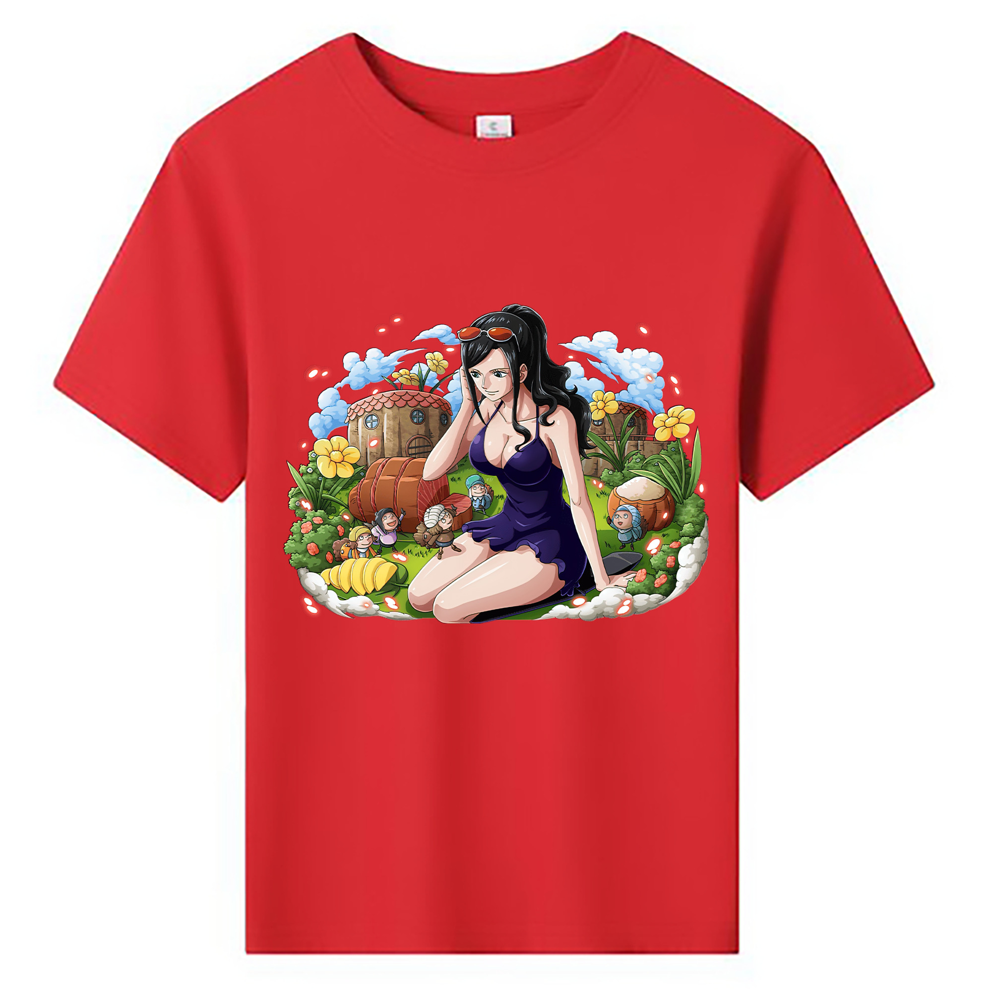 ワンピース ニコ・ロビン ONE PIECE Nico Robin 綿100％キッズTシャツ（フロントプリント）