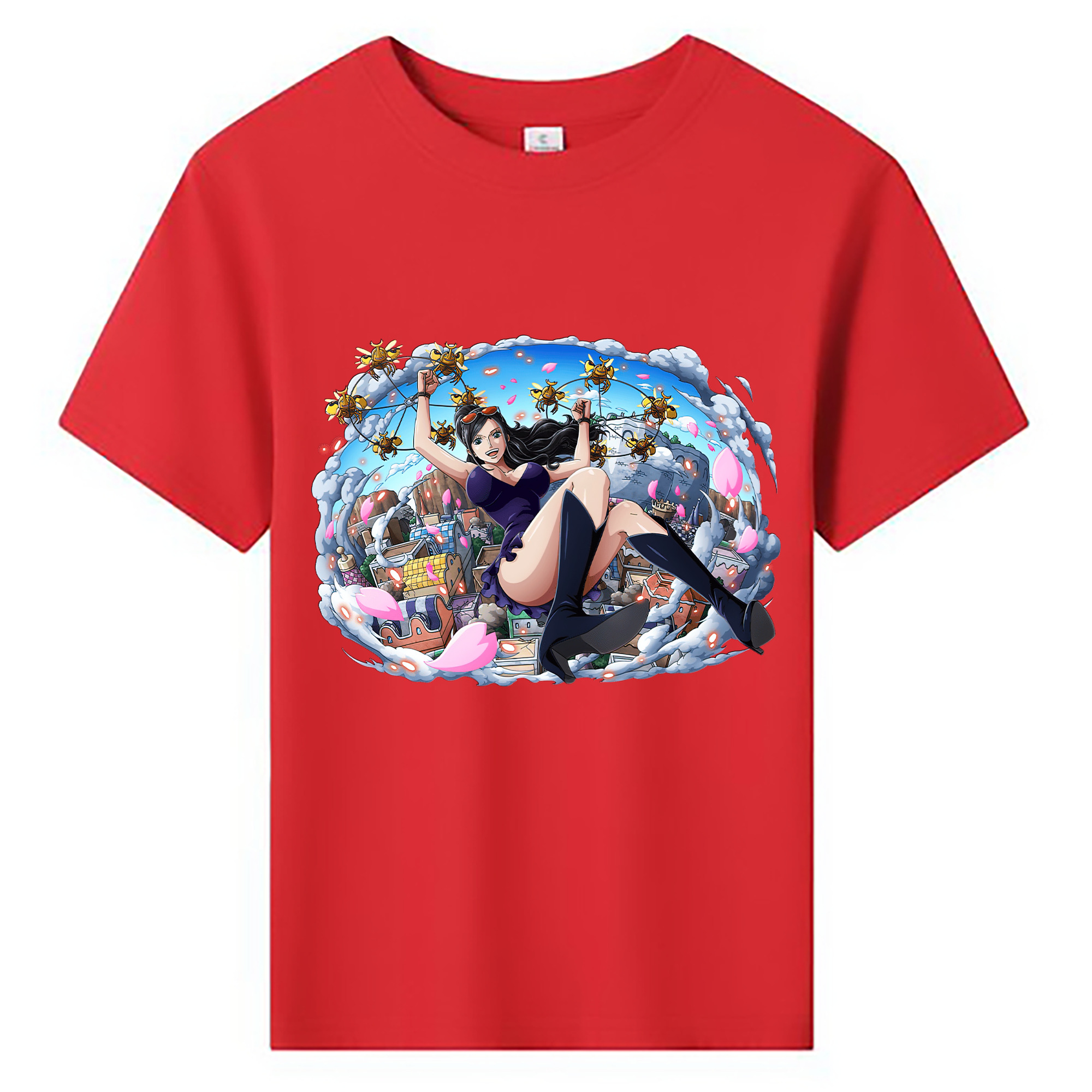 ワンピース ニコ・ロビン ONE PIECE Nico Robin 綿100％キッズTシャツ（フロントプリント）
