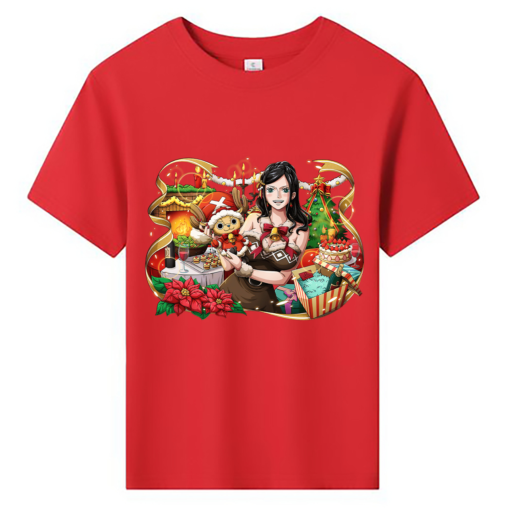 ワンピース ニコ・ロビン ONE PIECE Nico Robin 綿100％キッズTシャツ（フロントプリント）