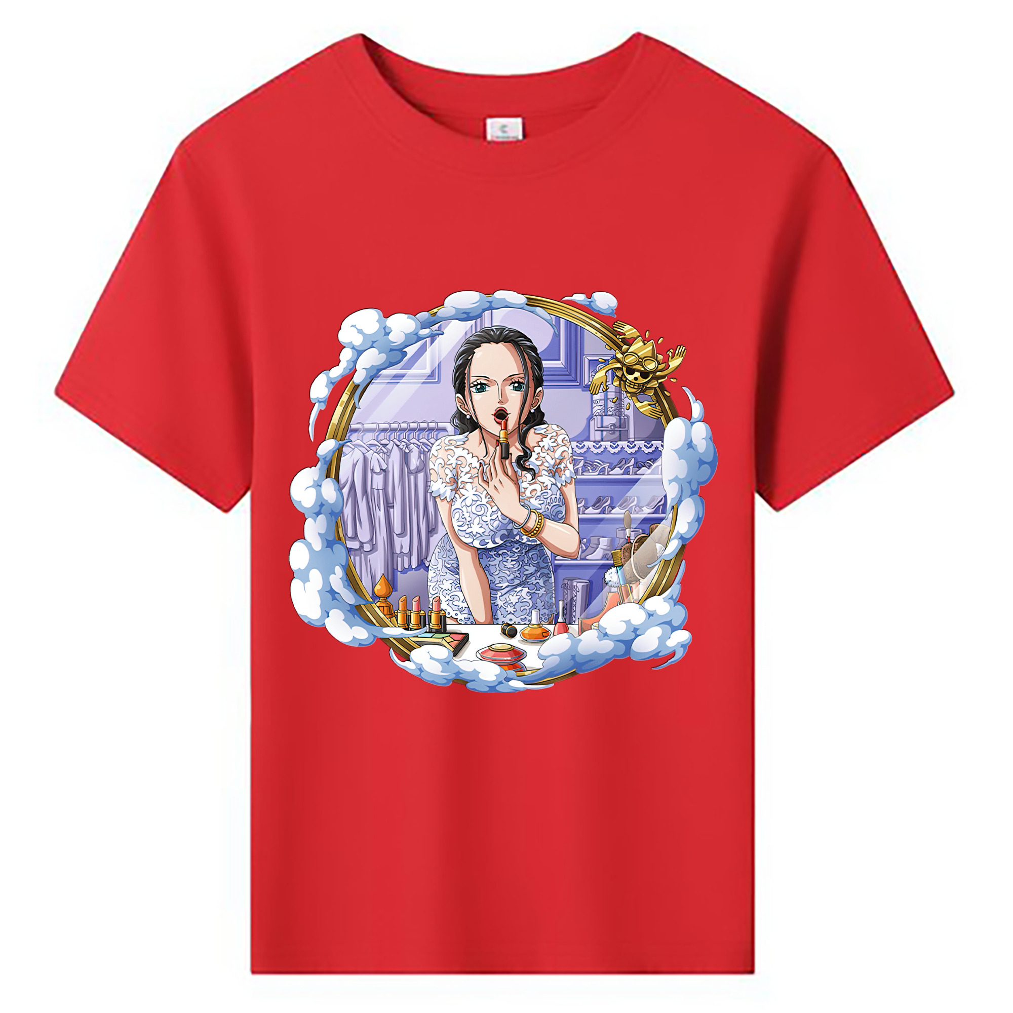 ワンピース ニコ・ロビン ONE PIECE Nico Robin 綿100％キッズTシャツ（フロントプリント）